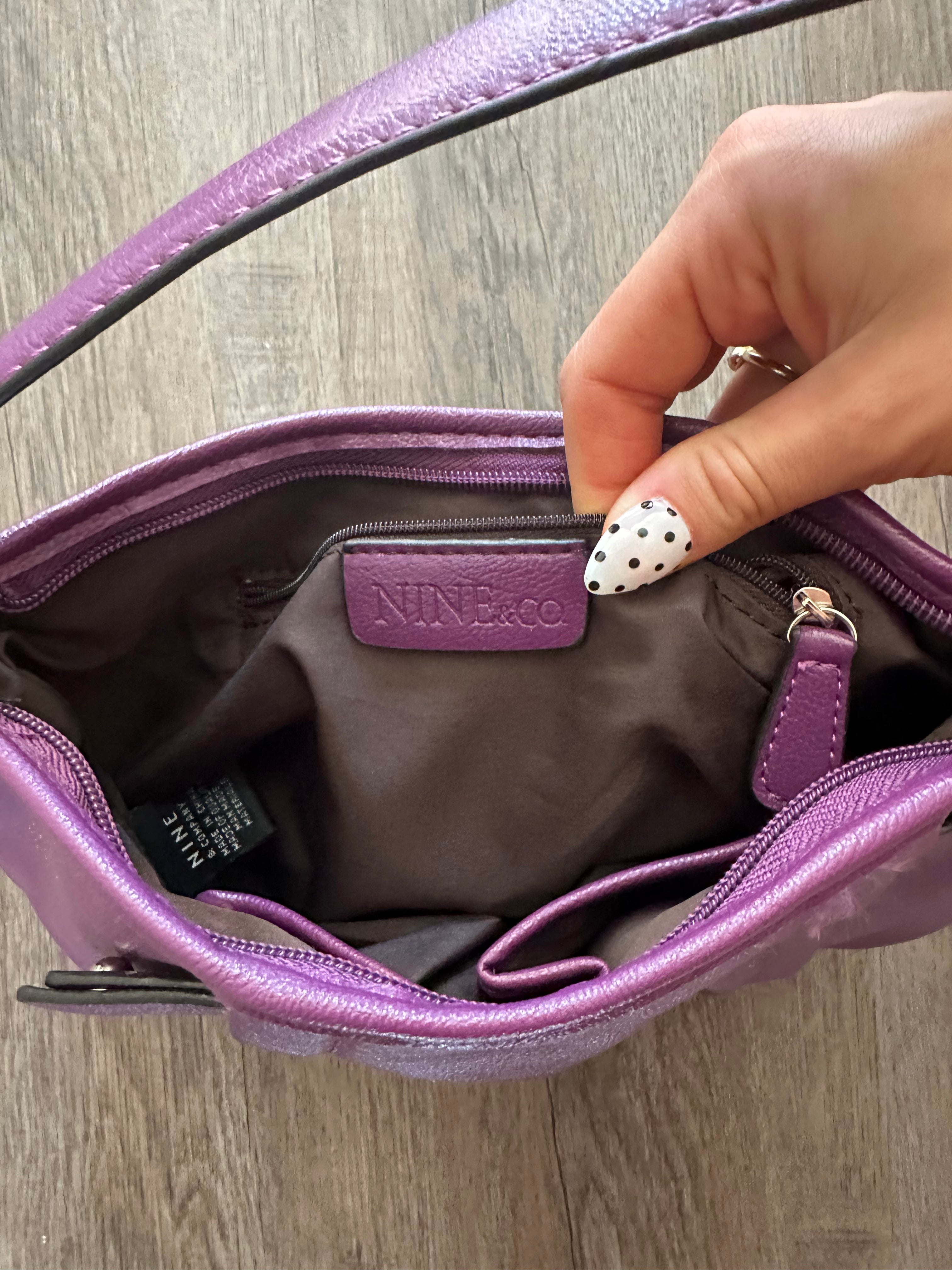 Purple Nine & Co Shoulder Bag