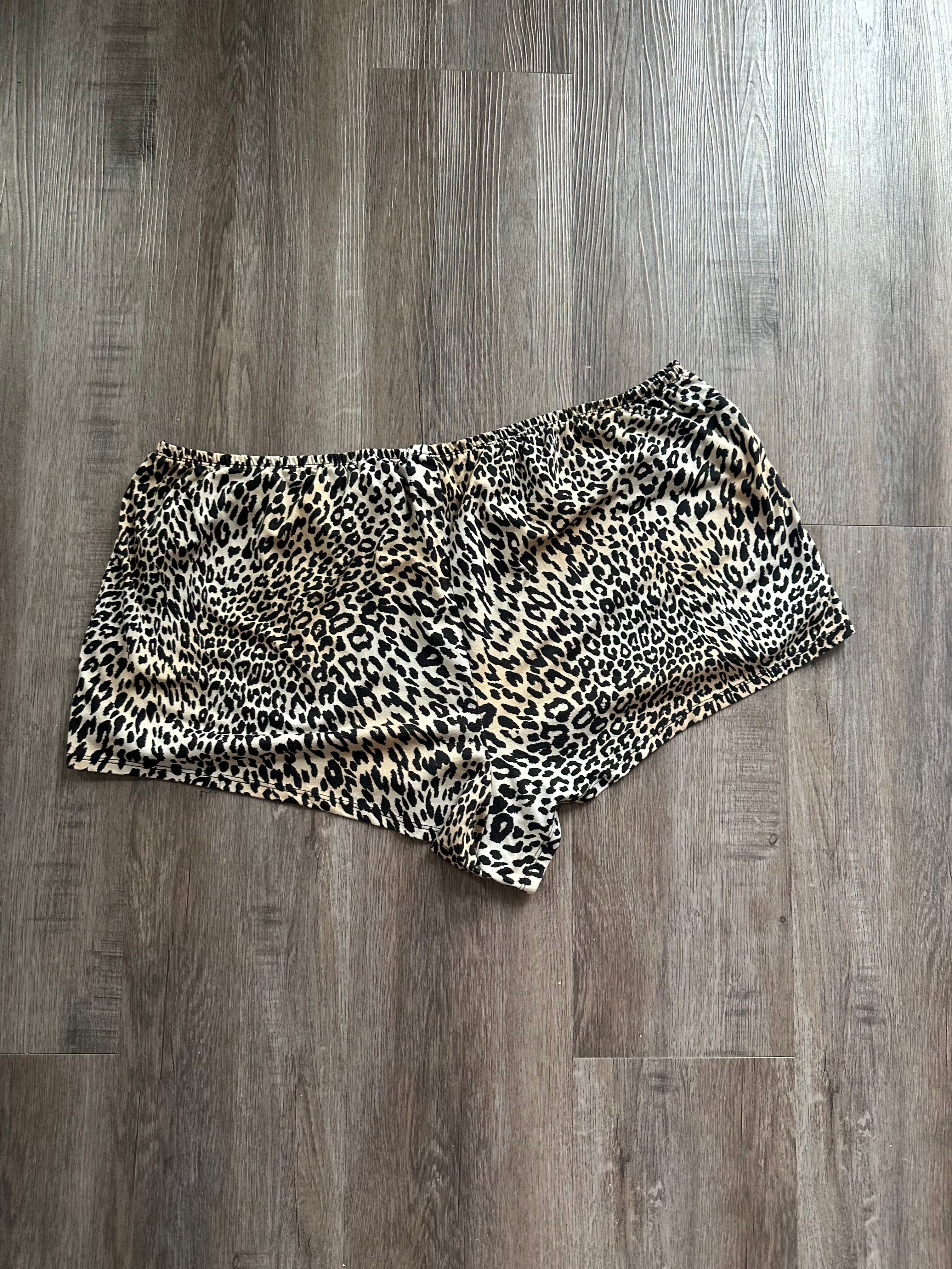 Cheetah Print Pajama Shorts