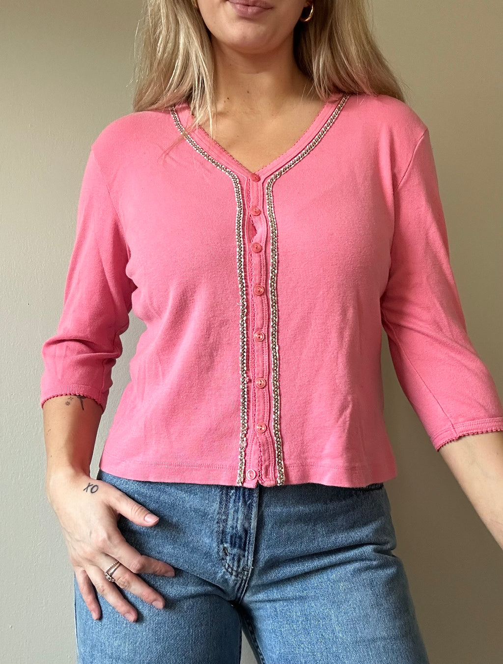 Pink Vintage Cardigan