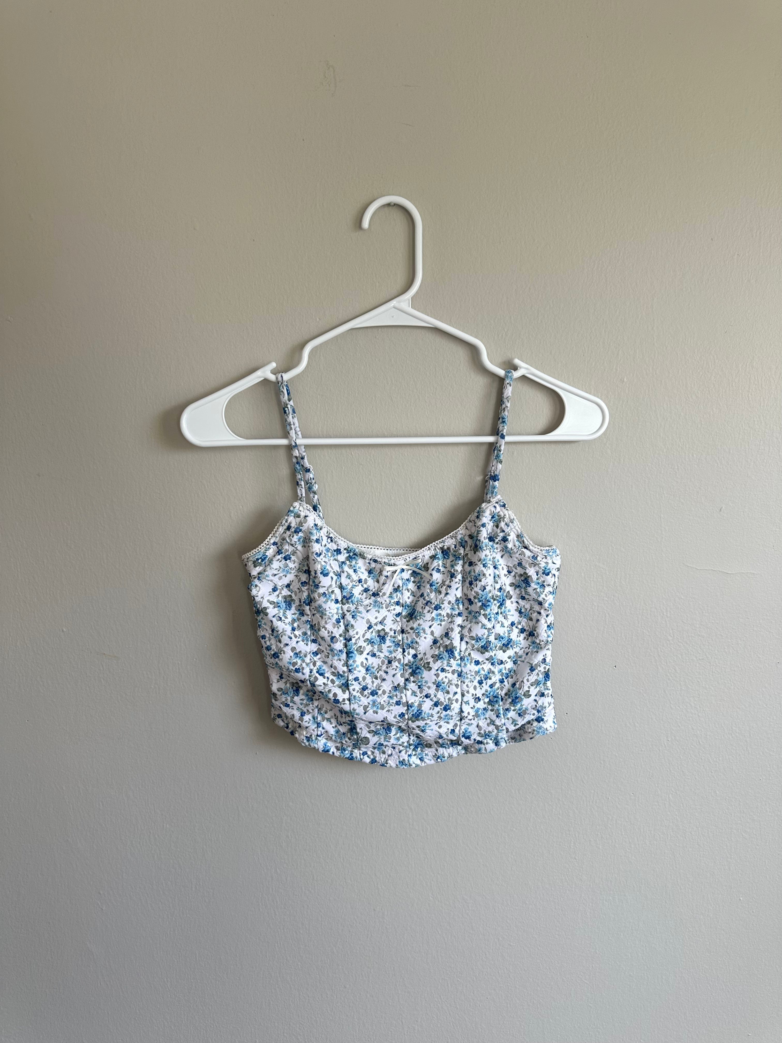 Floral Corset Tank Top