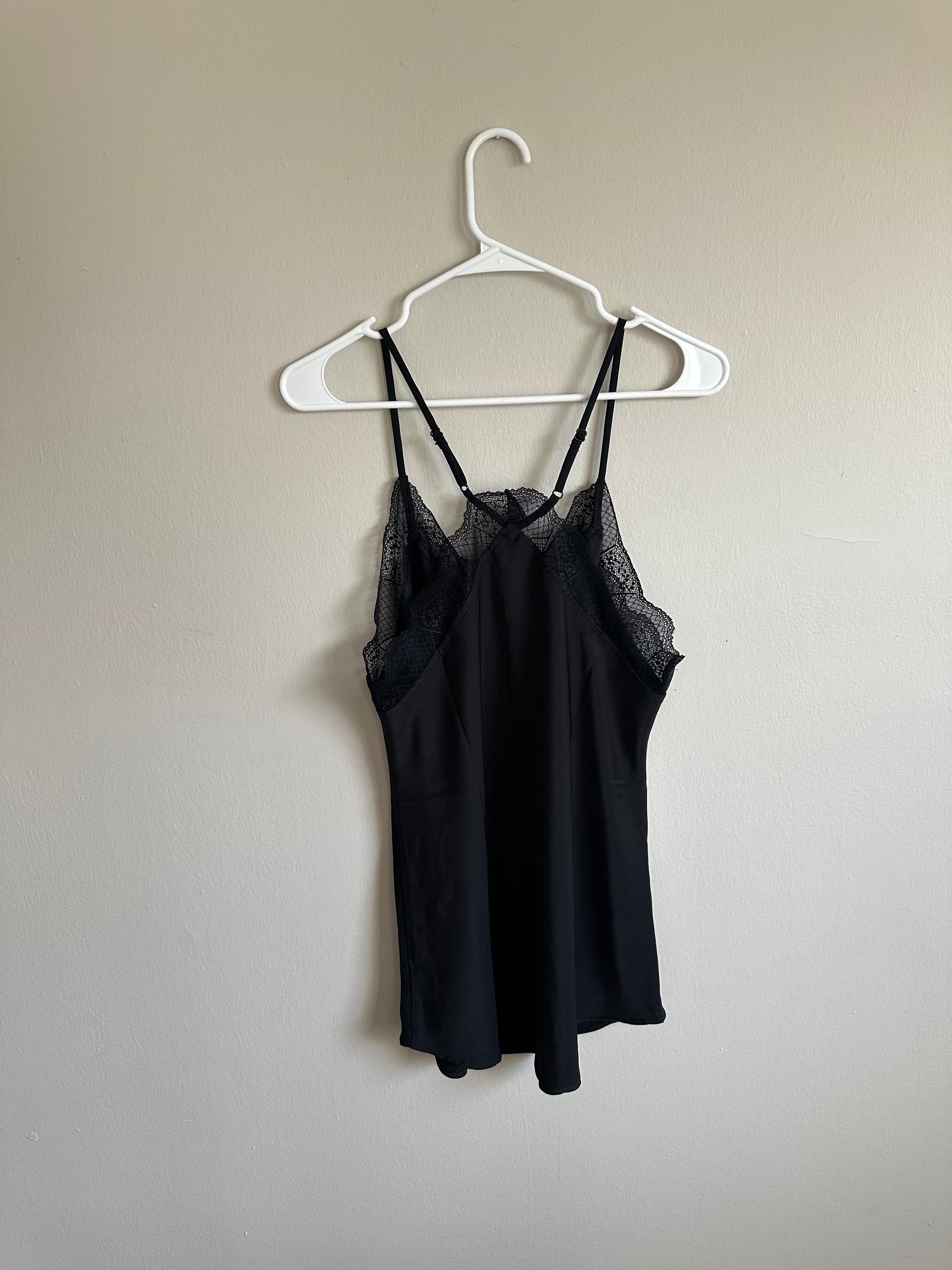 Black Lace Slip Dress