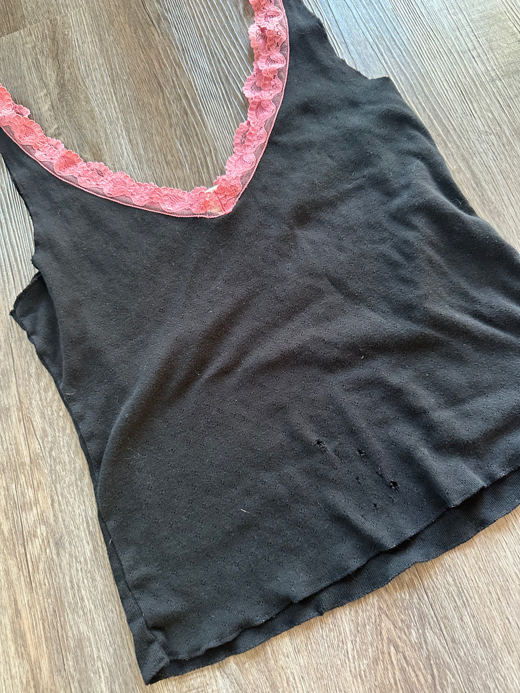 Y2K Lace Trim Tank Top