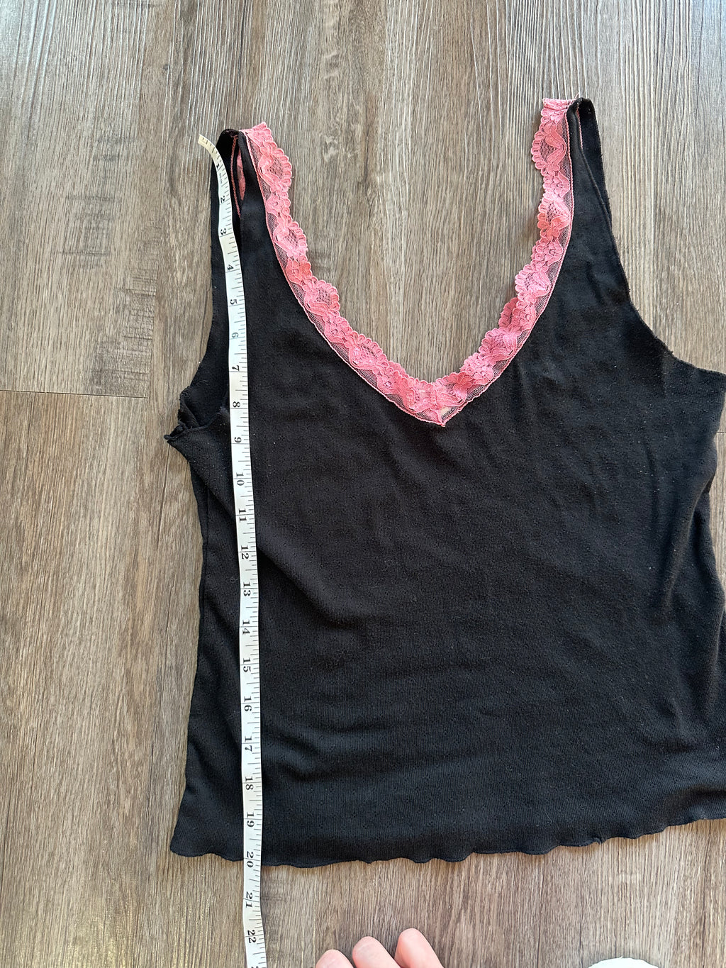 Y2K Lace Trim Tank Top