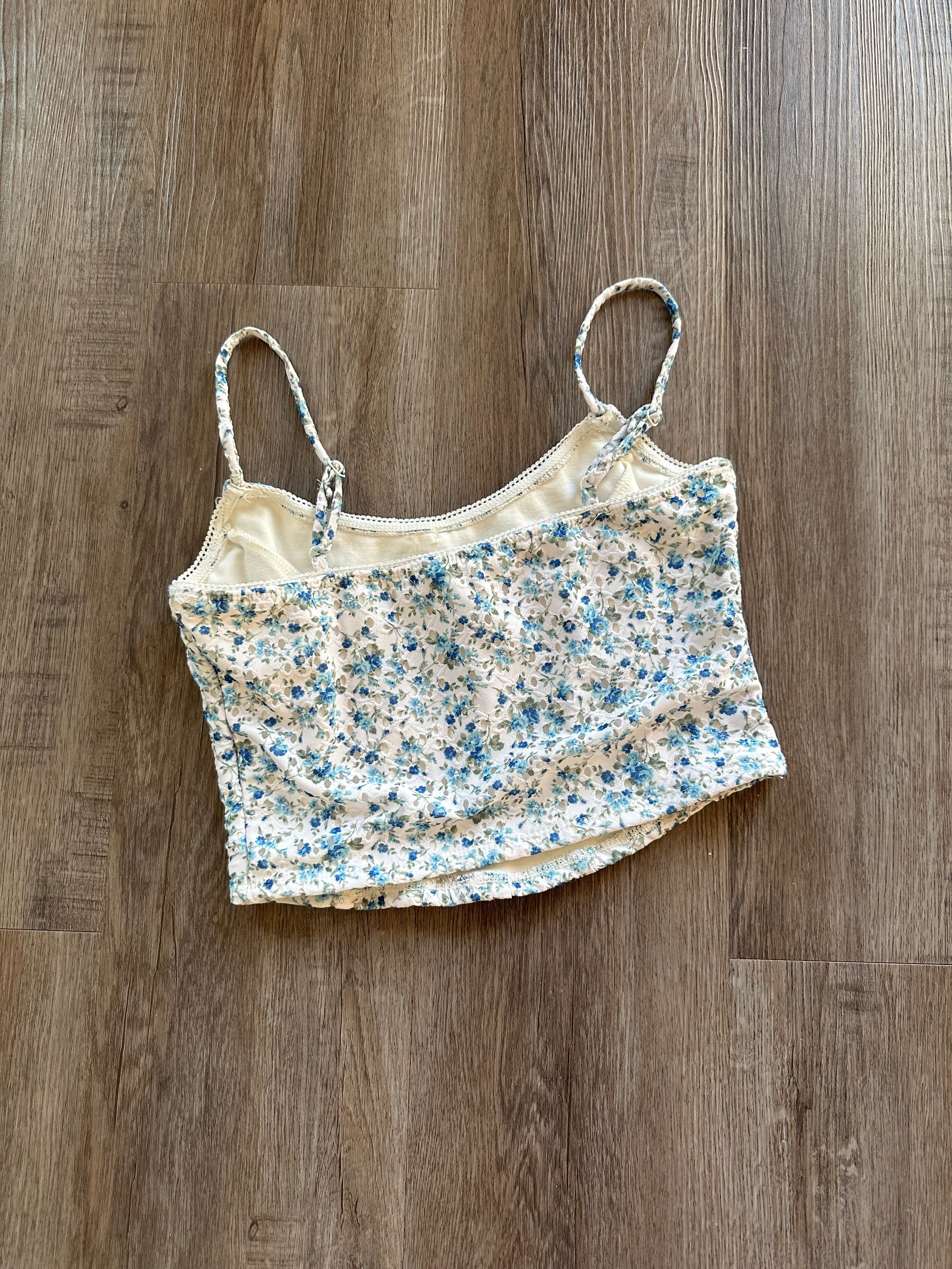 Floral Corset Tank Top