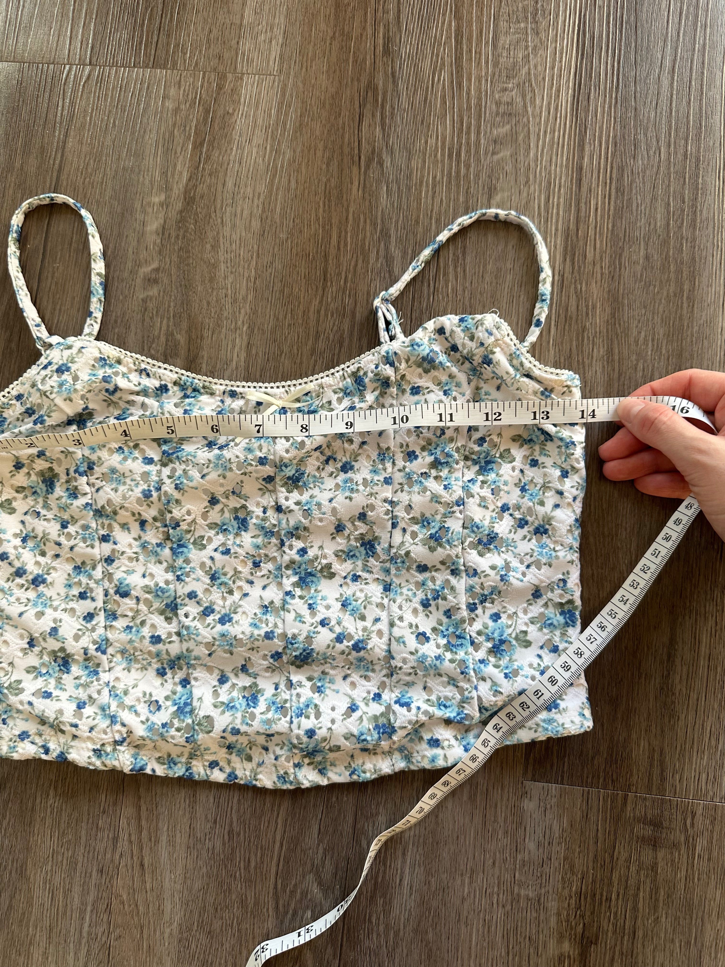 Floral Corset Tank Top