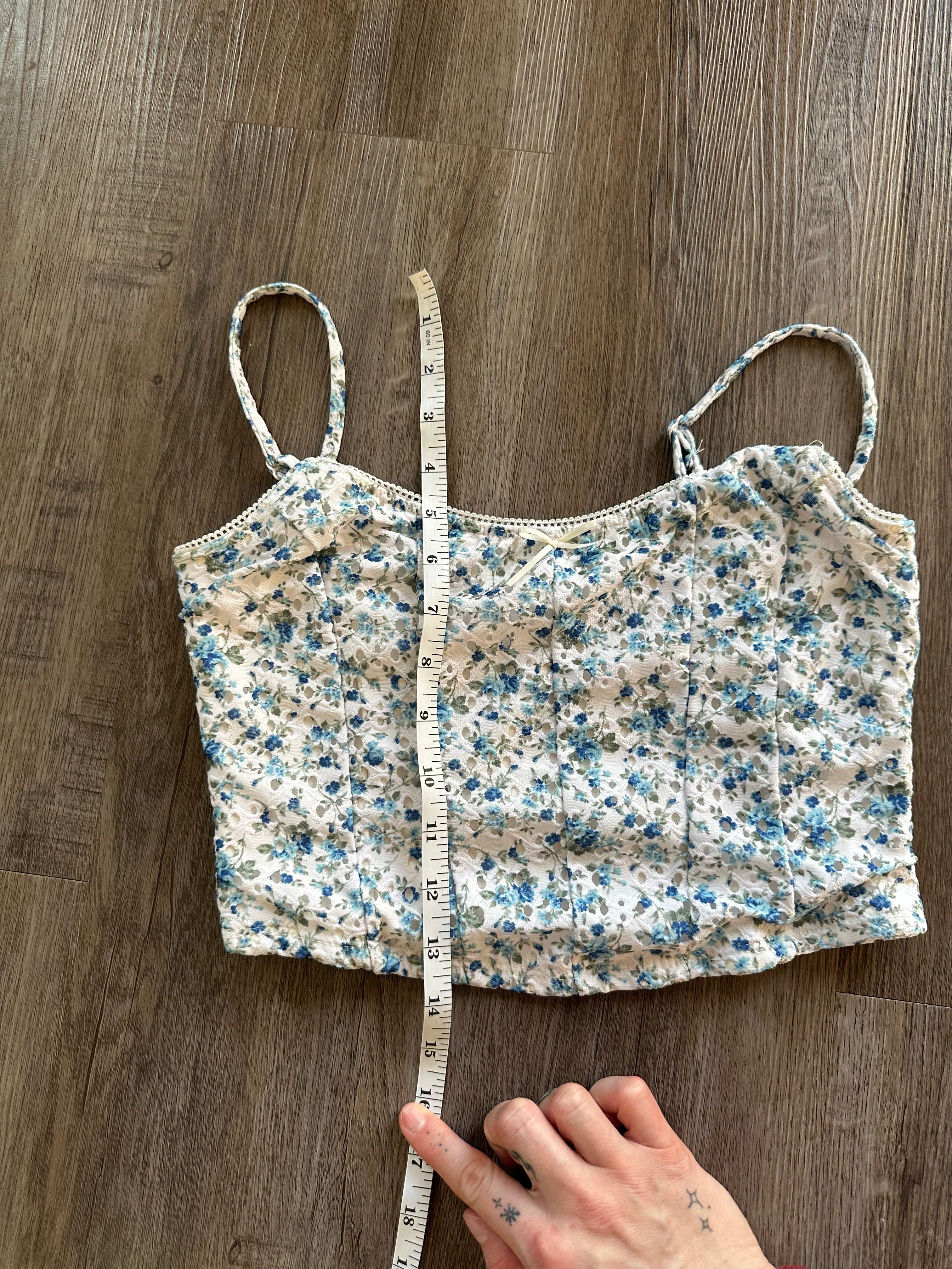 Floral Corset Tank Top