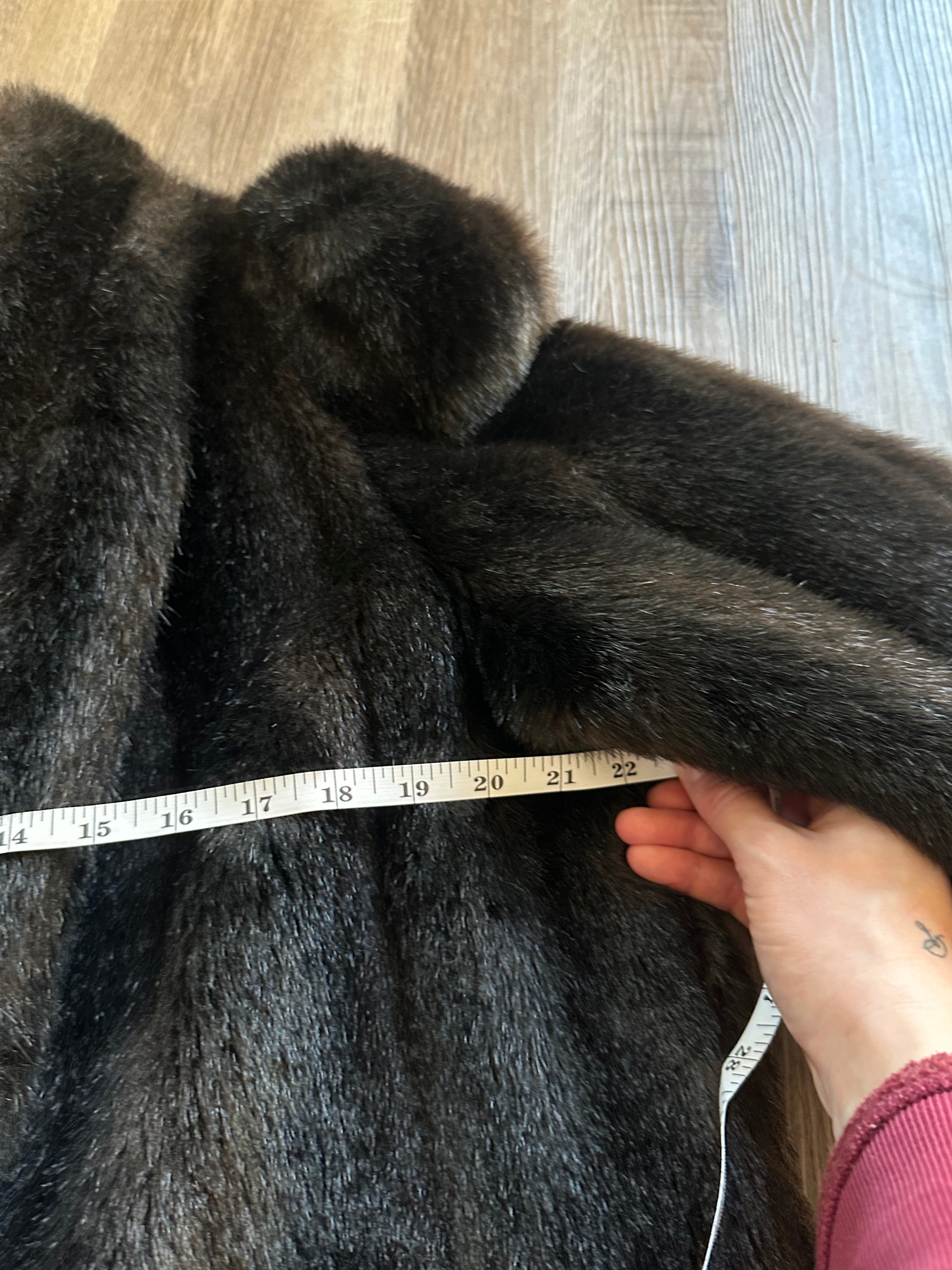 Black Faux Fur Coat