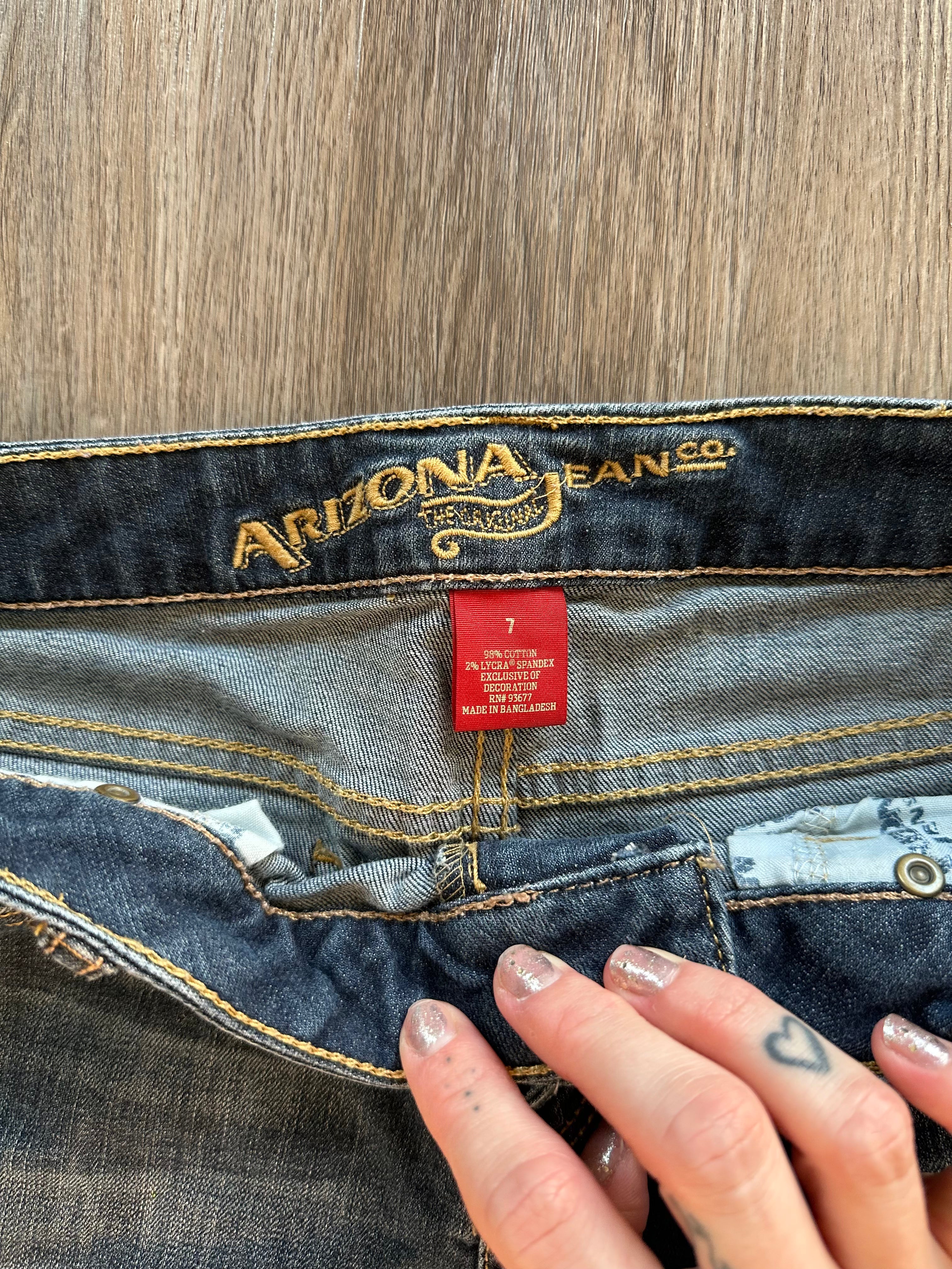 Low Rise Denim Shorts