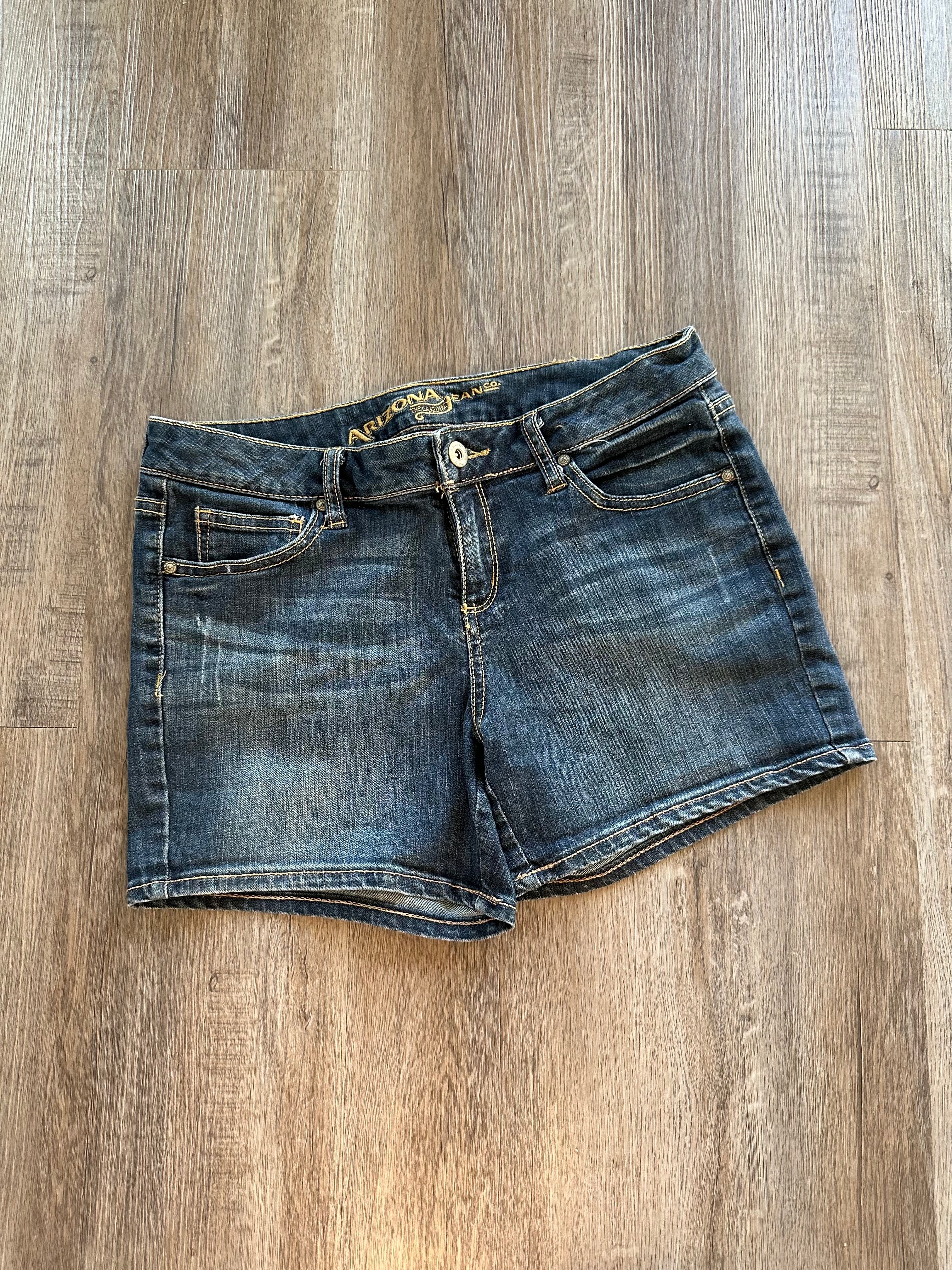 Low Rise Denim Shorts