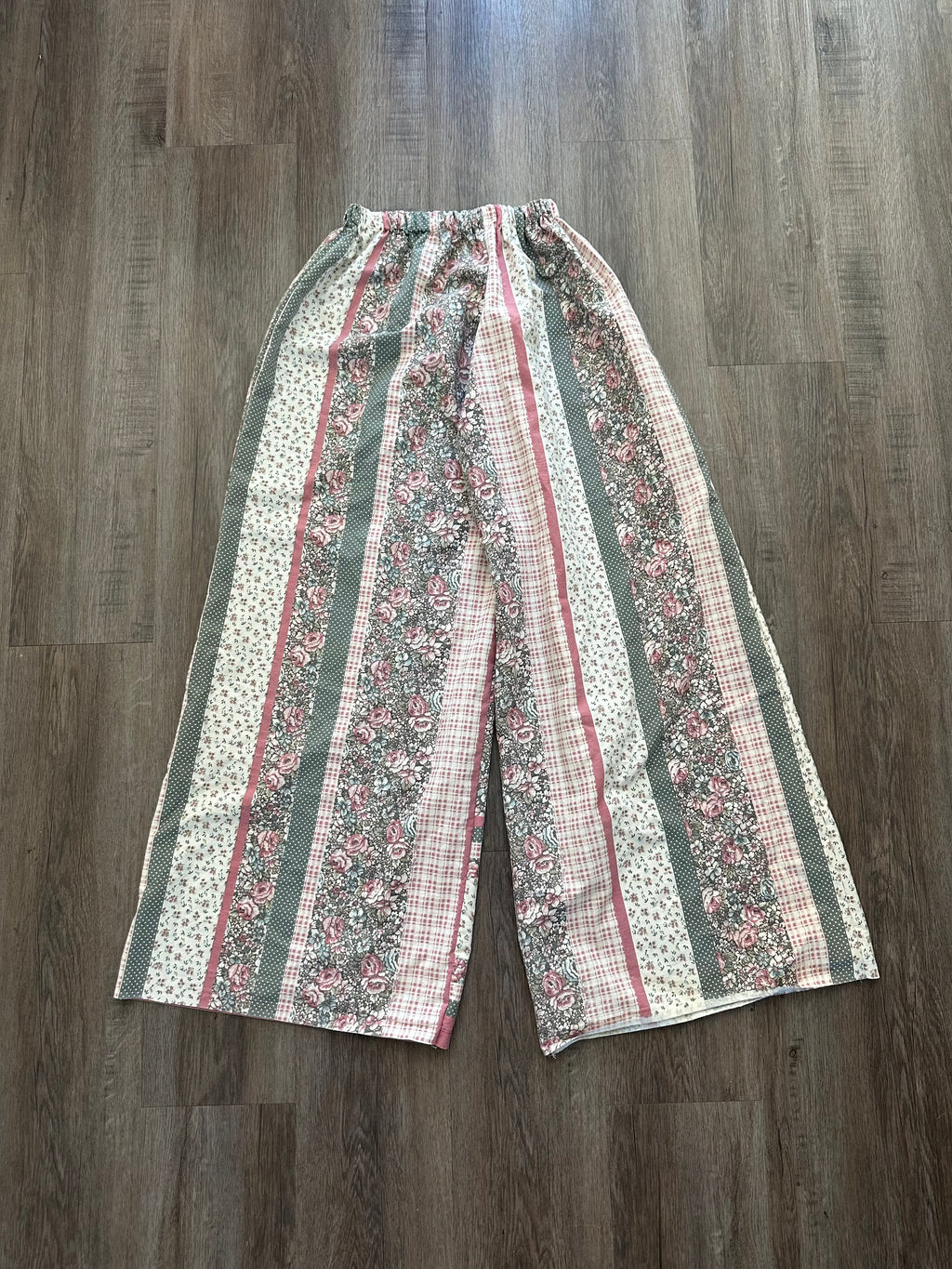 Handmade Floral Pink Pants