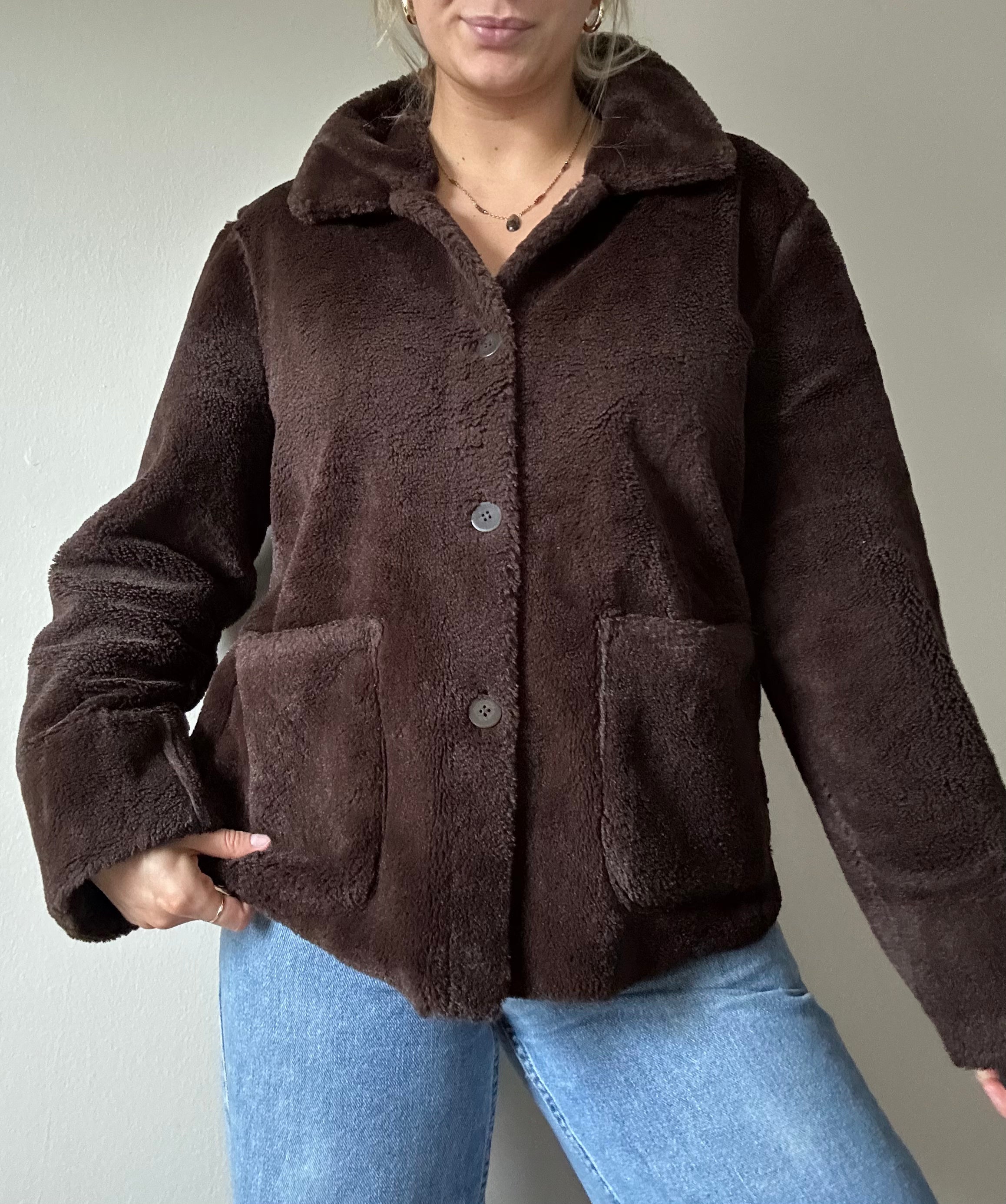 Vintage Reversible Faux Fur Coat
