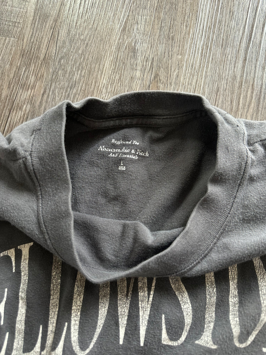 Yosemite Reworked Flannel Sleeve T-Shirt