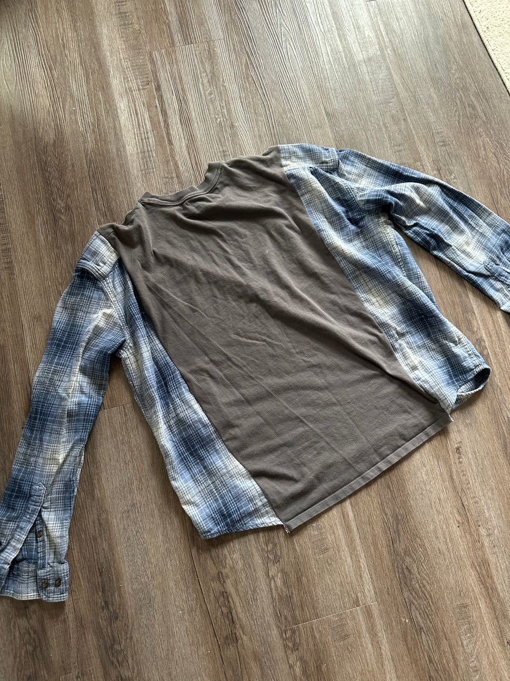 Yosemite Reworked Flannel Sleeve T-Shirt