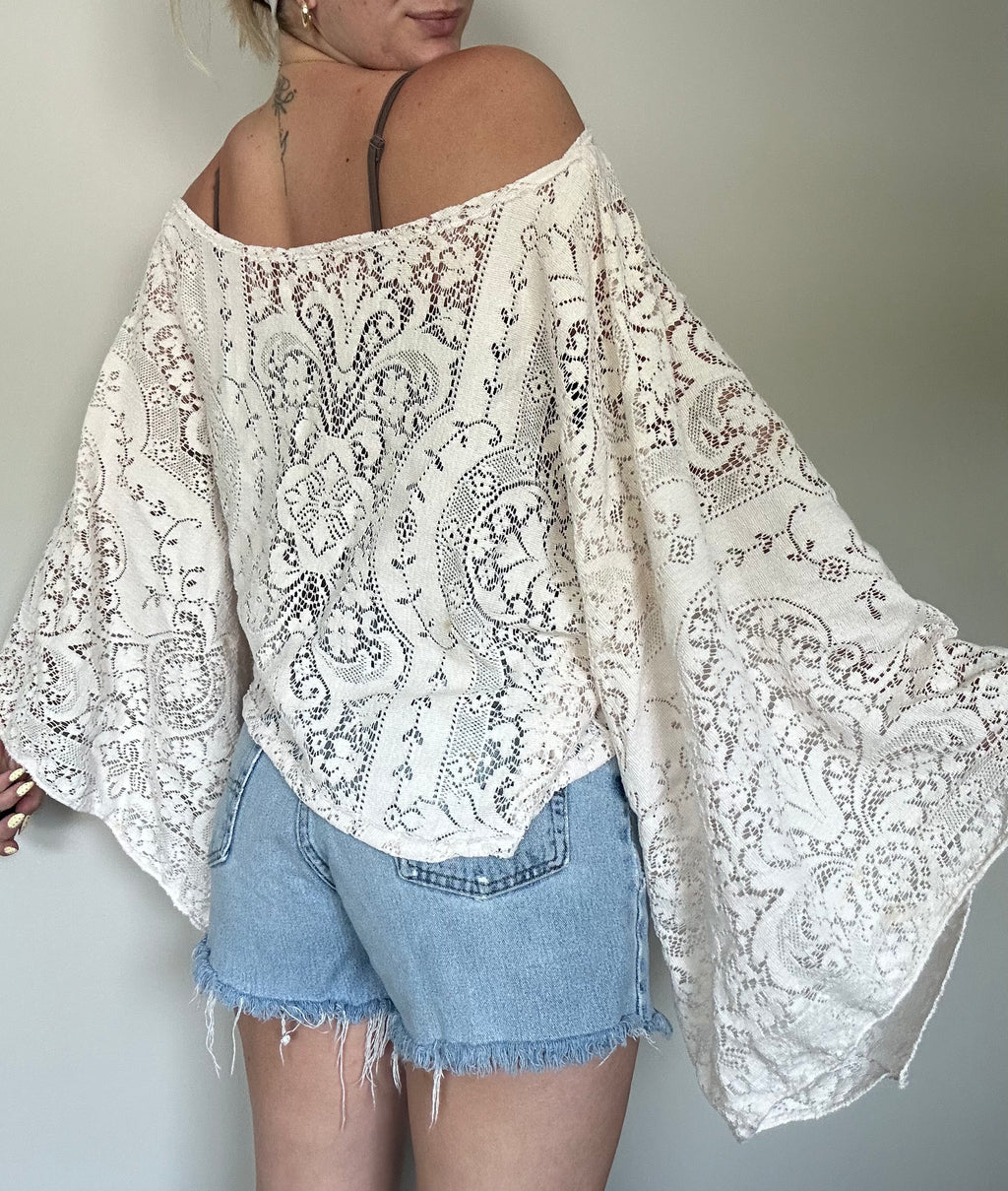 Handmade Flowy Lace Top