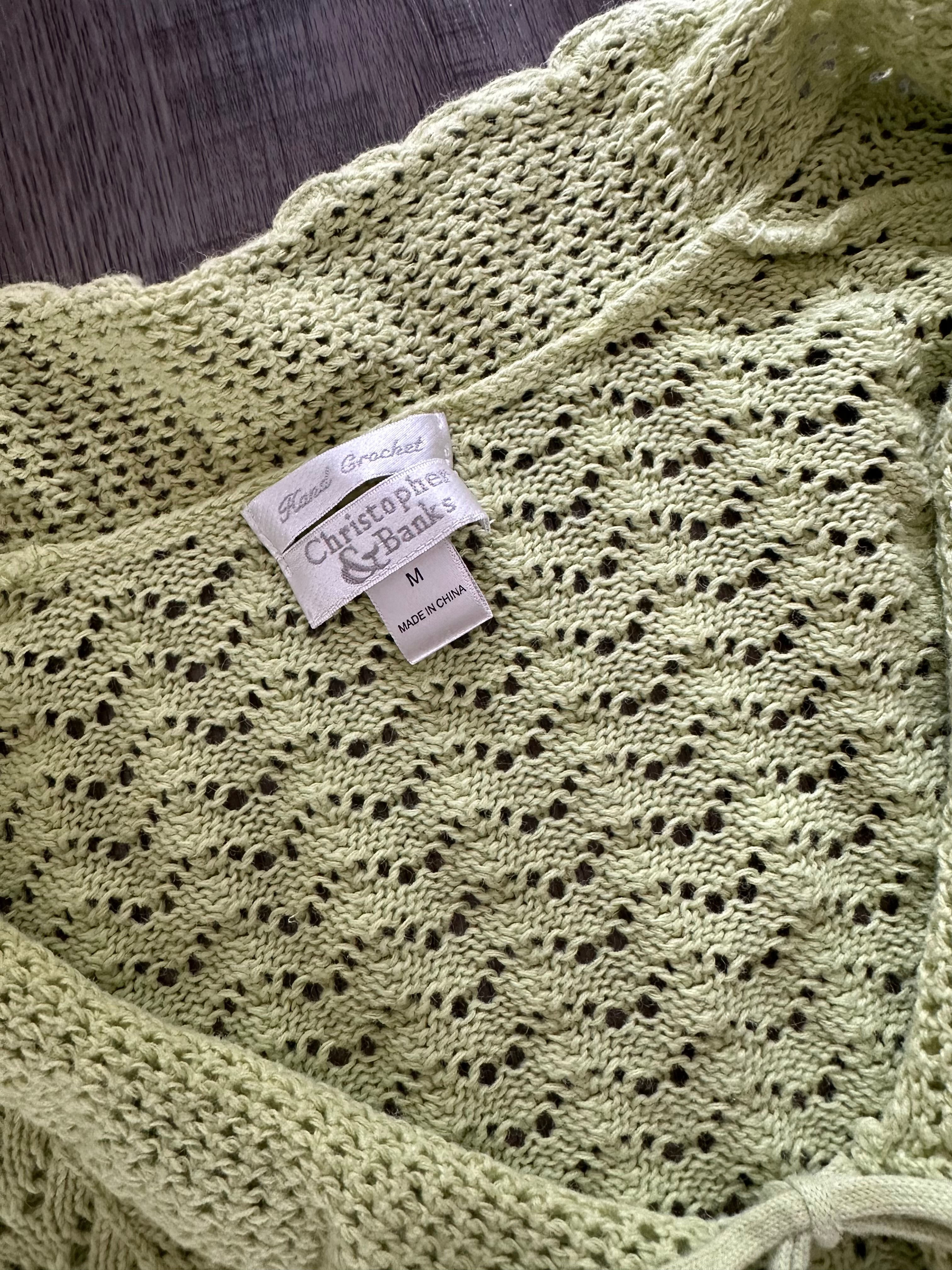 Hand Crochet Christopher & Banks Cardigan