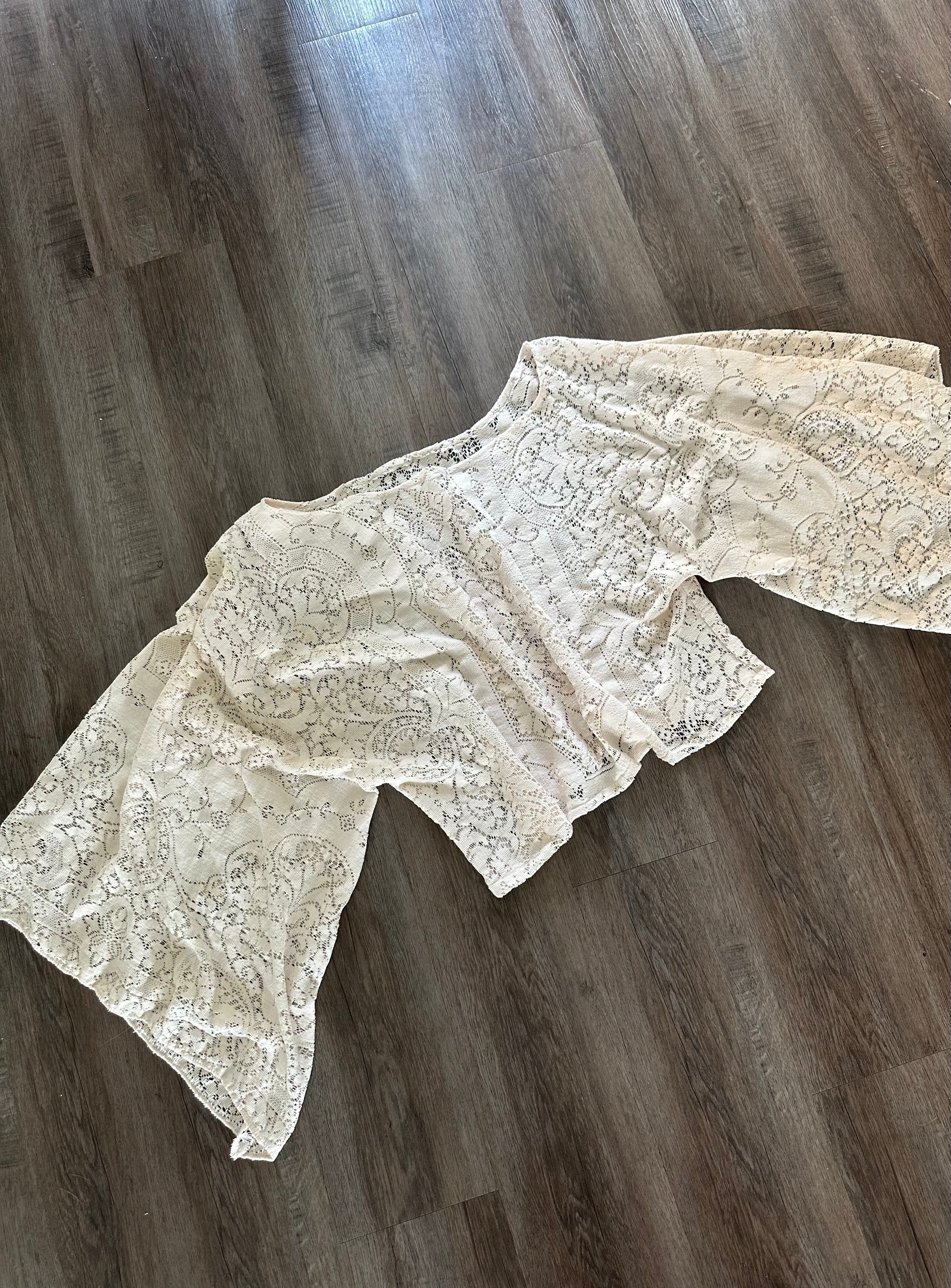 Handmade Flowy Lace Top