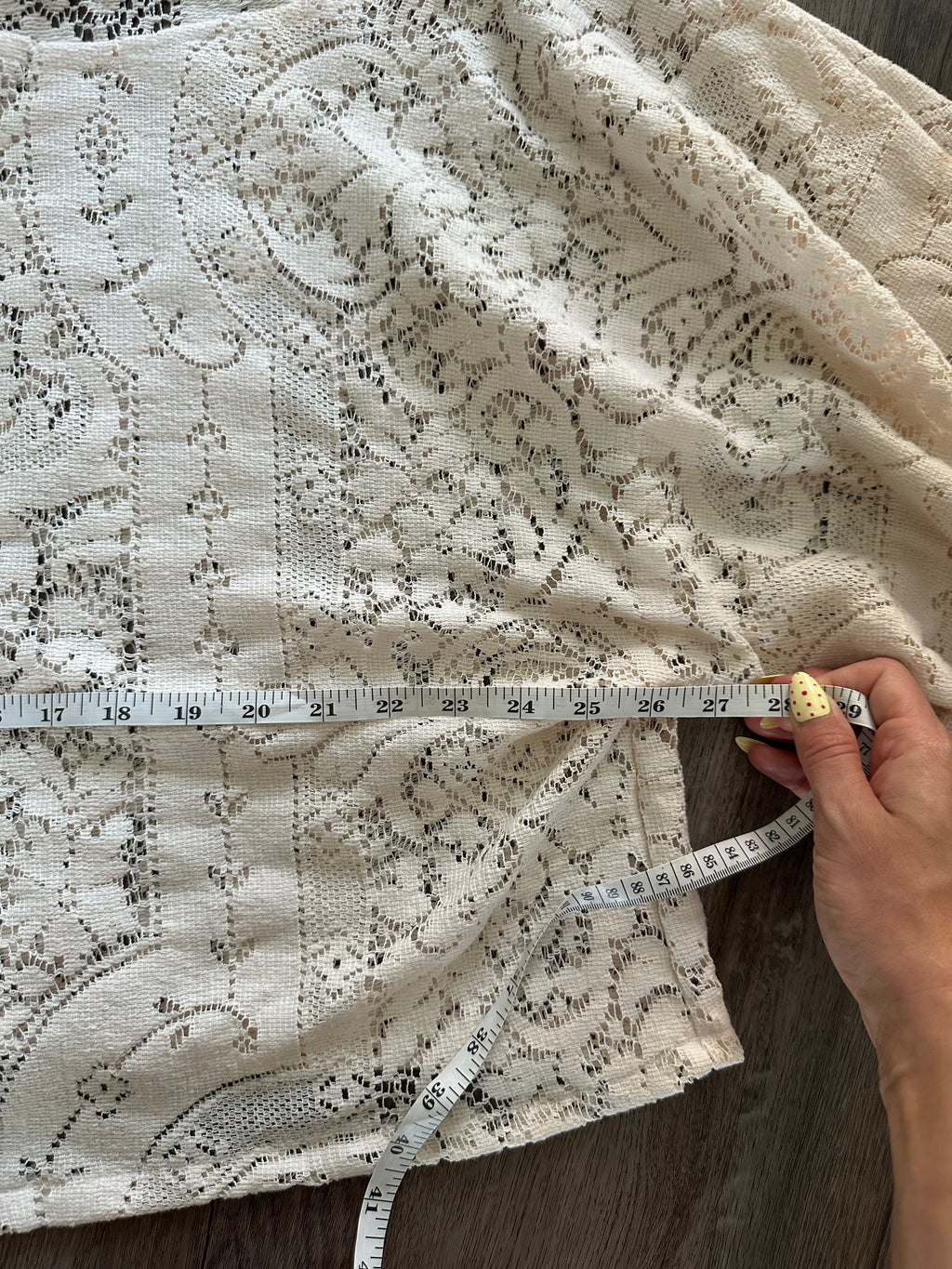 Handmade Flowy Lace Top