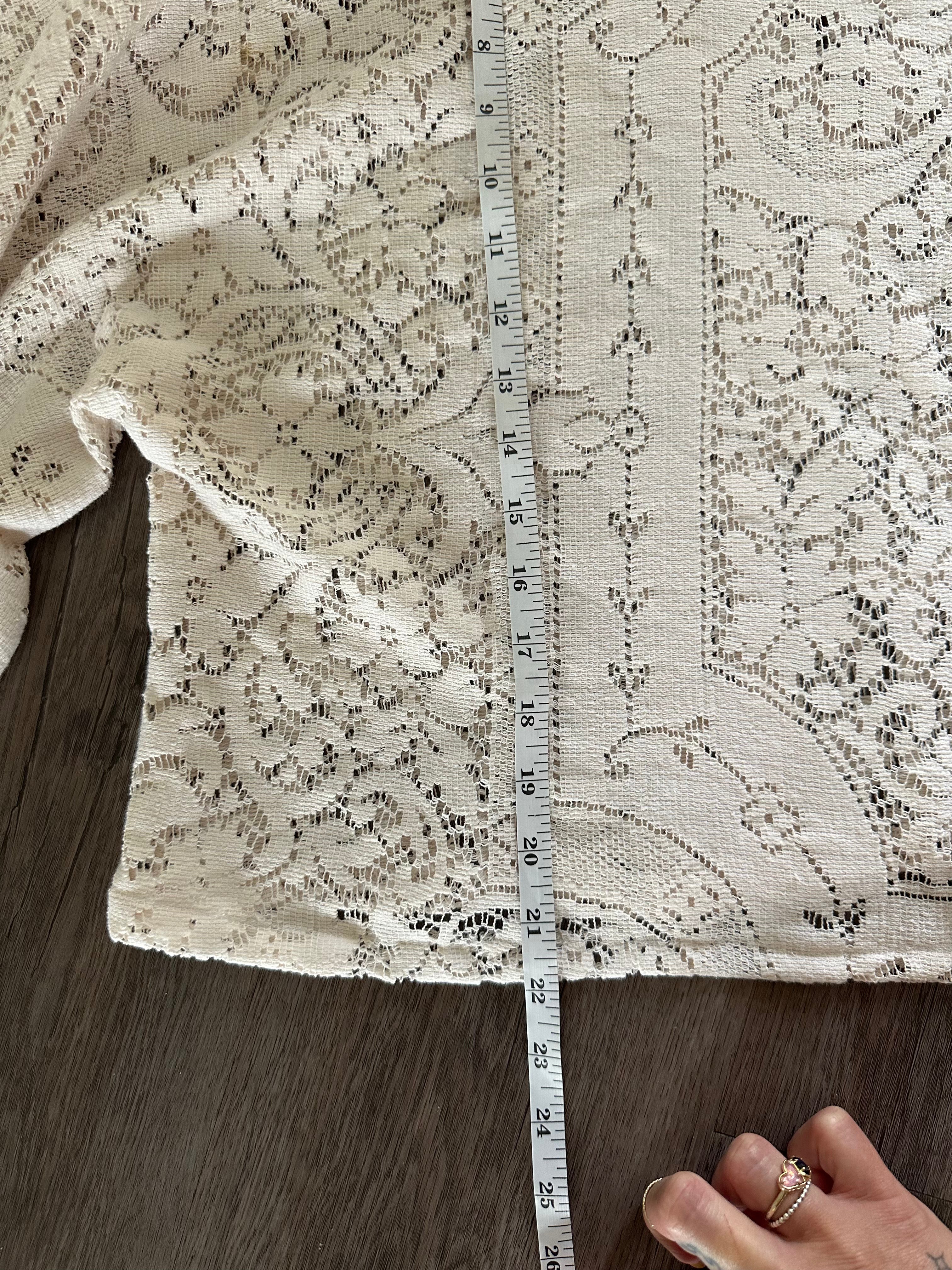 Handmade Flowy Lace Top