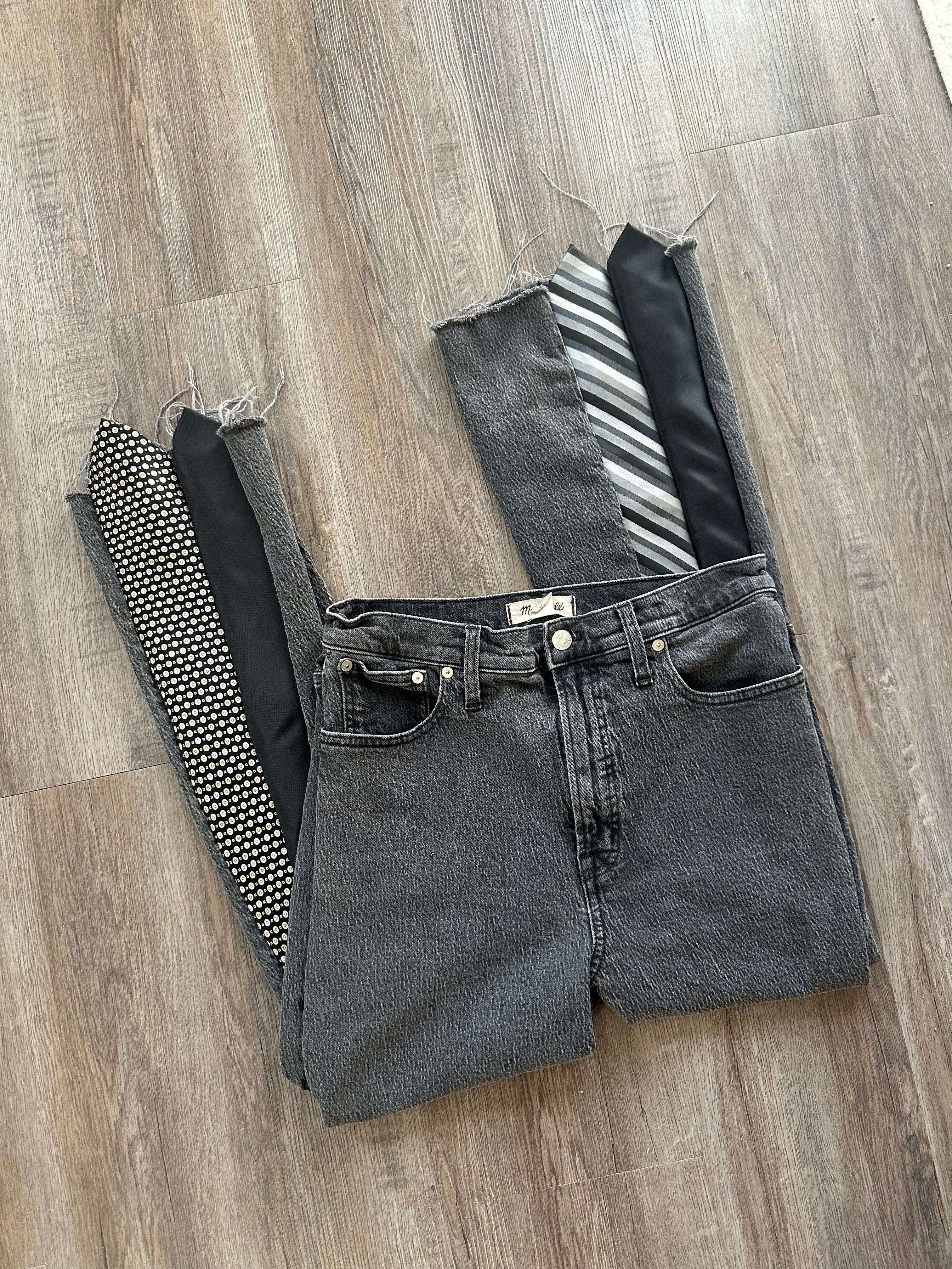 Upcycled Black Denim Jeans