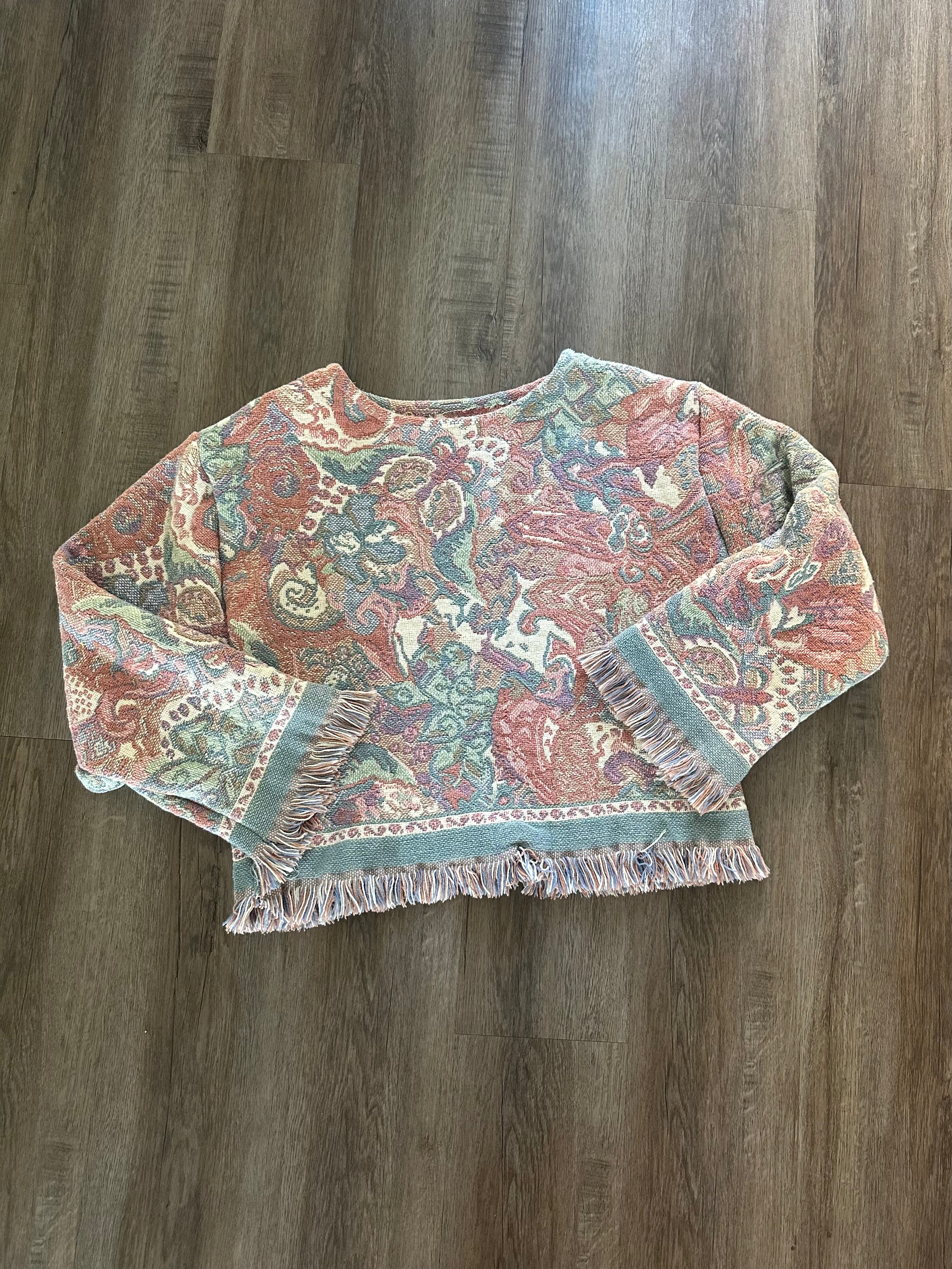 Handmade Tapestry Crewneck