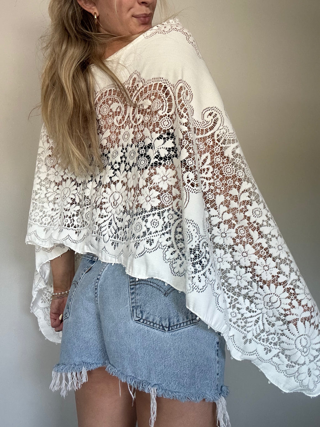 Handmade Lace Poncho