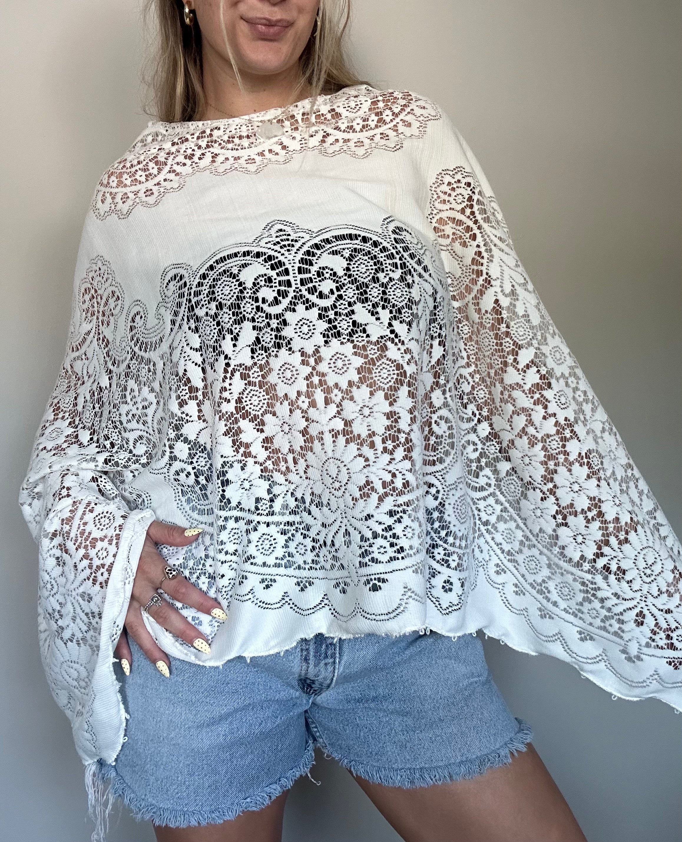 Handmade Lace Poncho