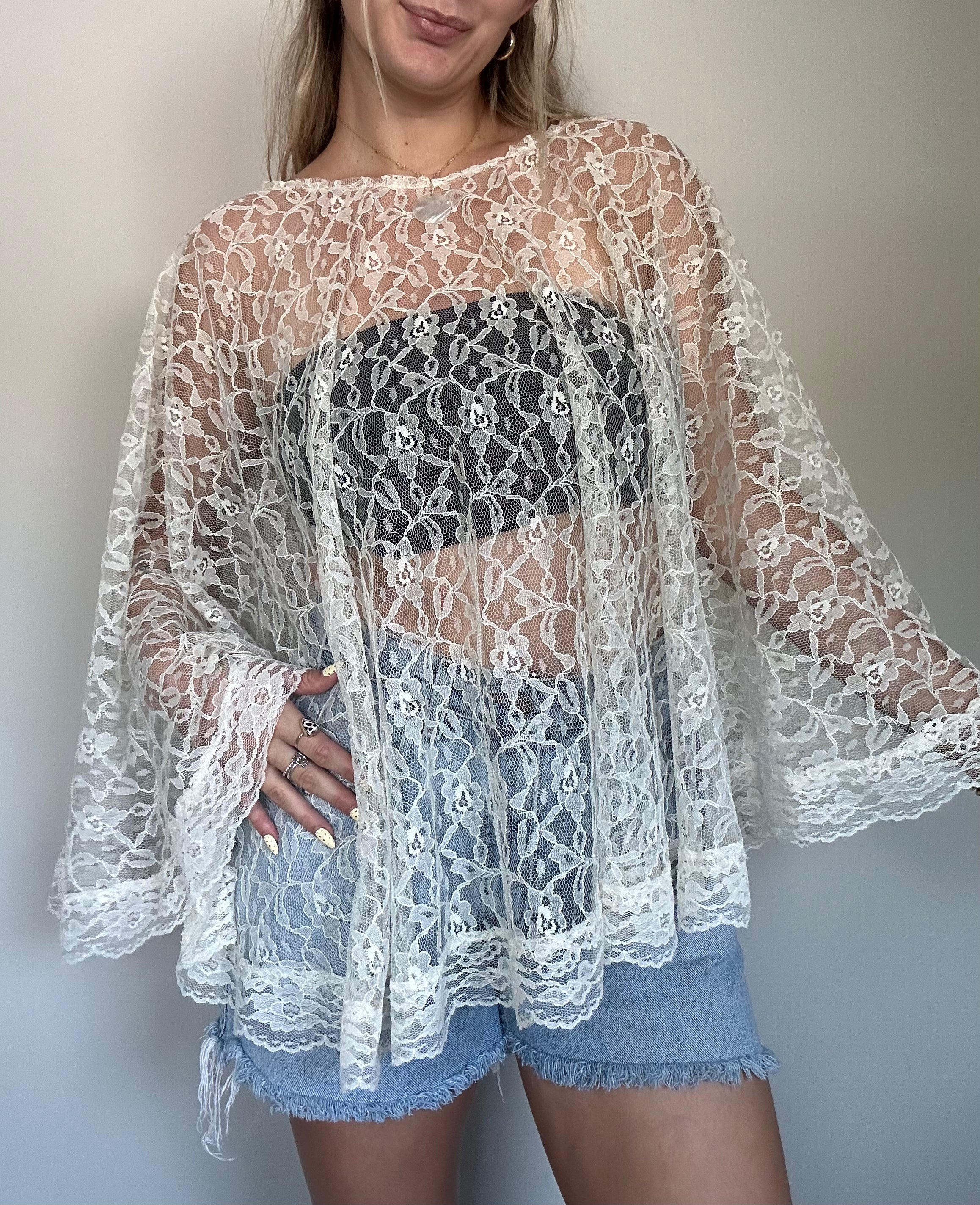 Handmade Lace Poncho
