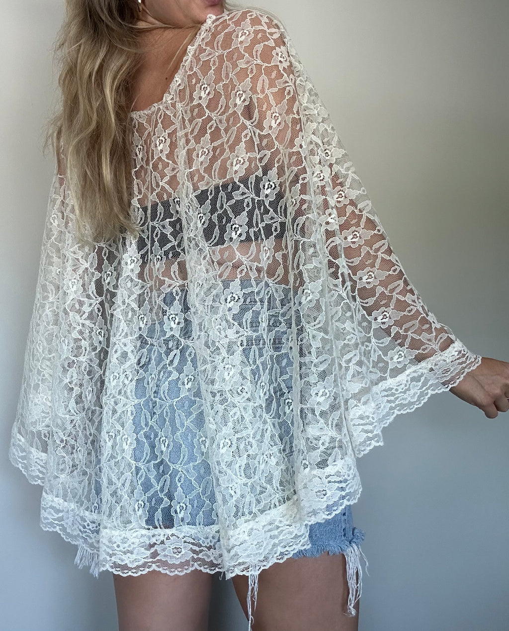 Handmade Lace Poncho