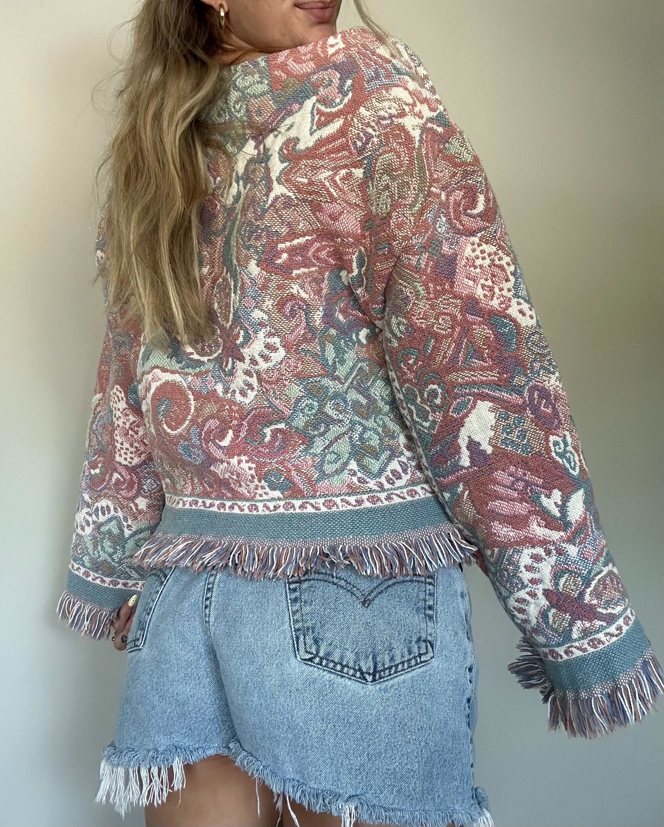 Handmade Tapestry Crewneck