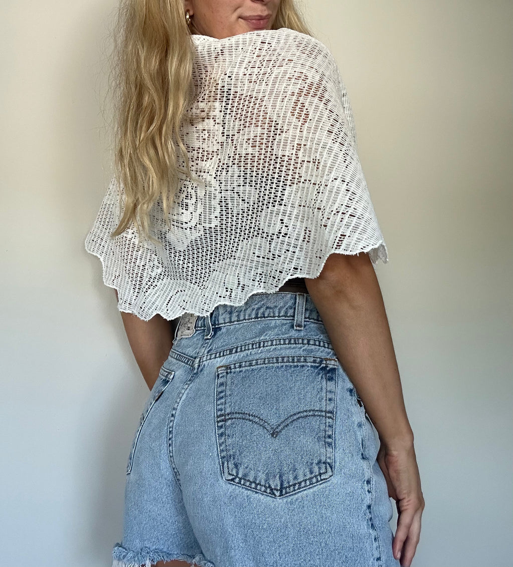 Vintage Lace Handmade Poncho