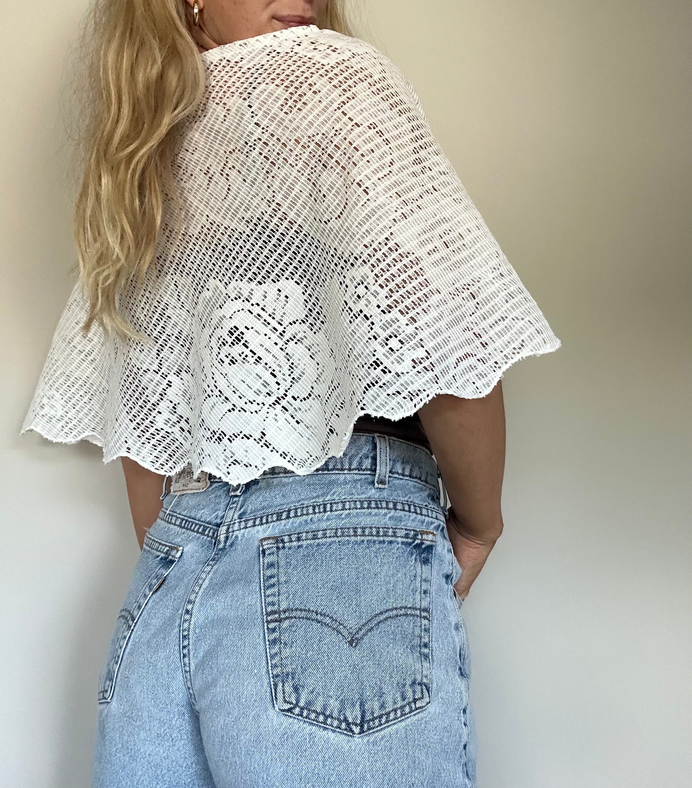 Vintage Lace Handmade Poncho