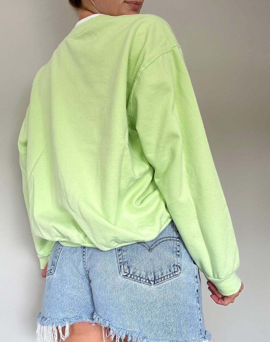 Green Butterfly Crewneck Sweatshirt
