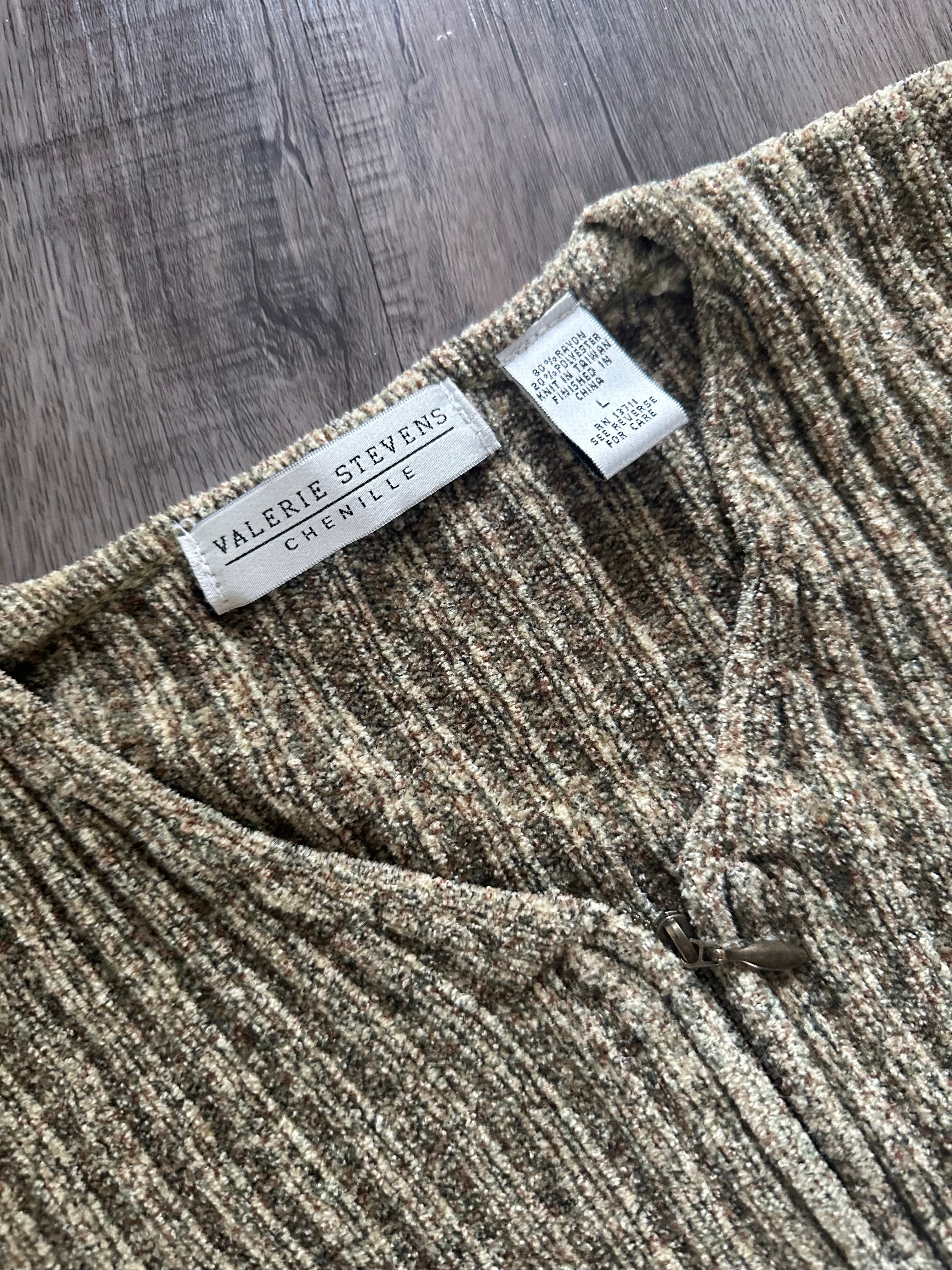 Vintage Zip Up Sweater