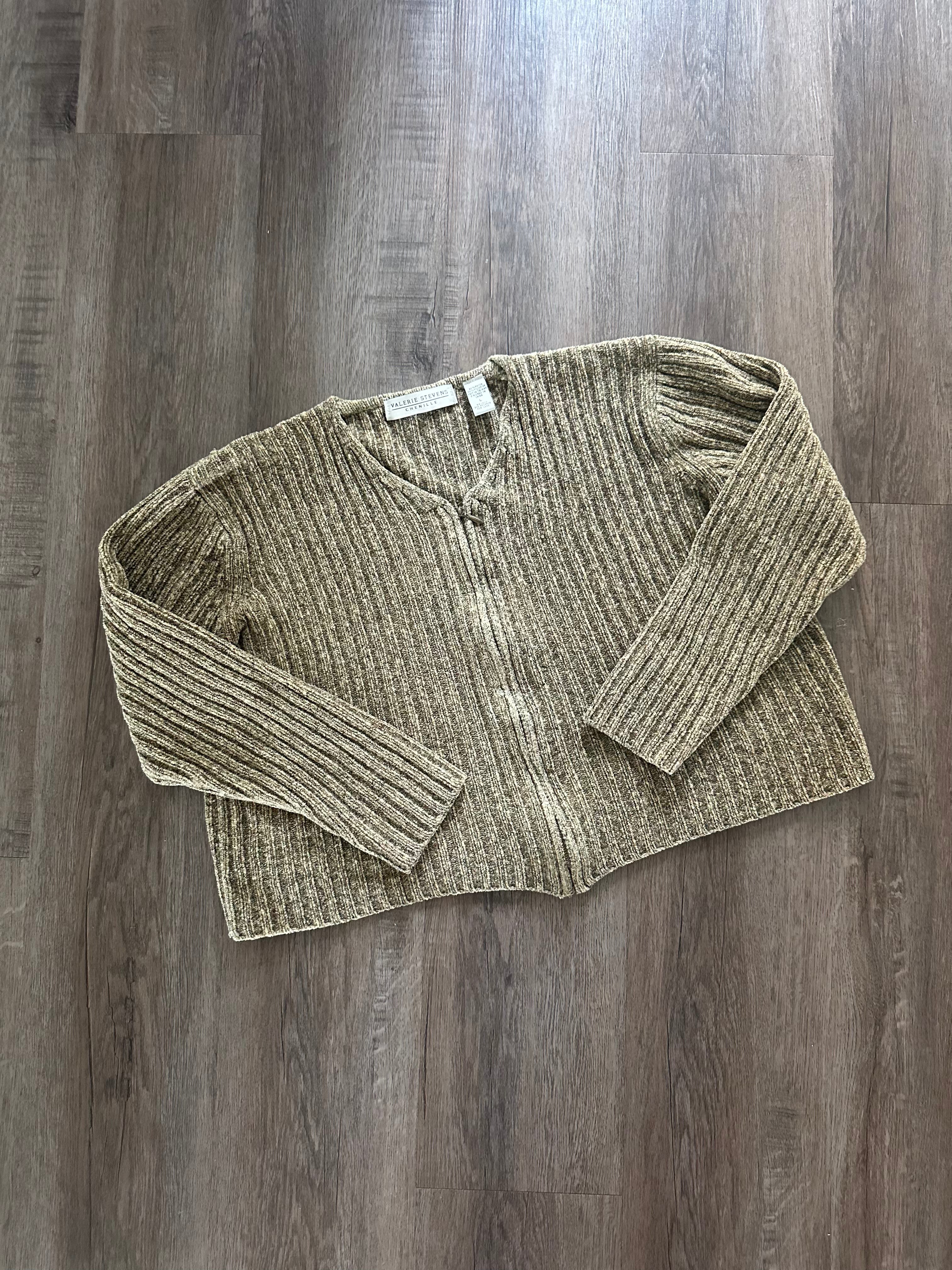 Vintage Zip Up Sweater