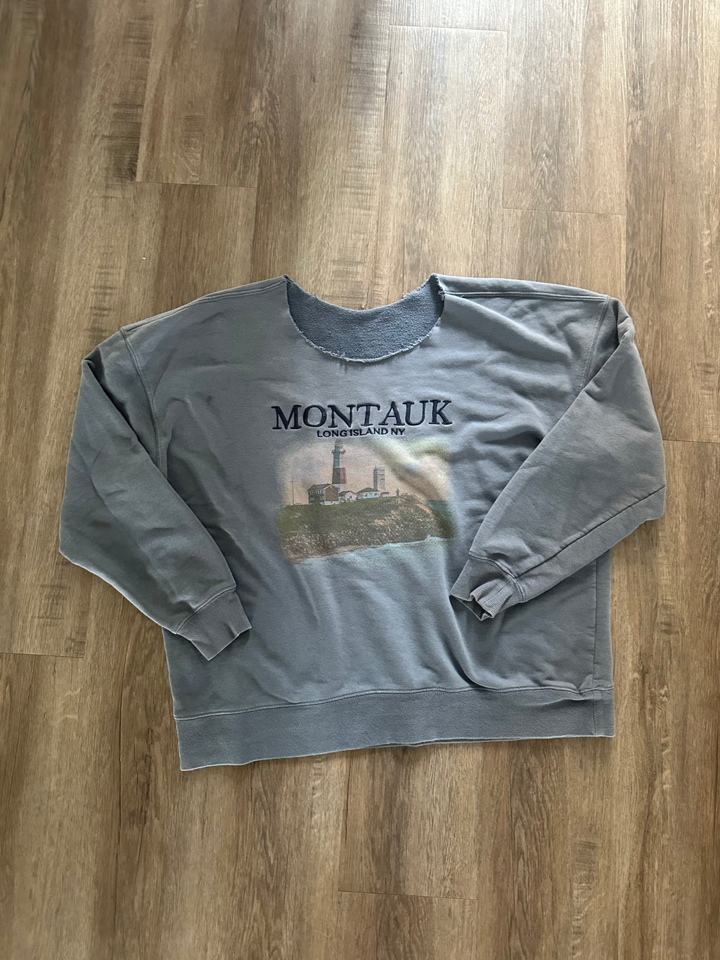 Montauk NY Off the Shoulder Sweatshirt