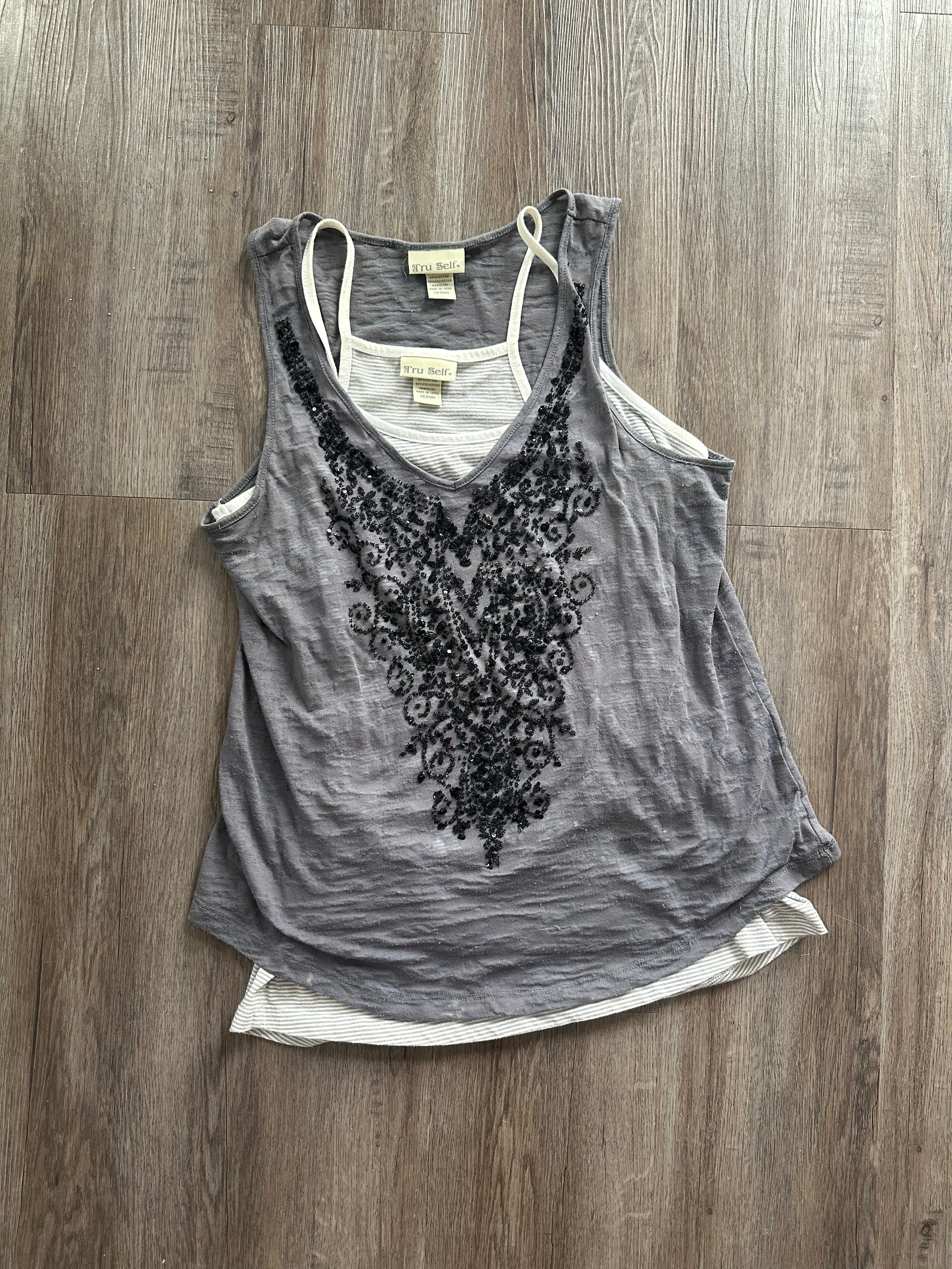 Double Layered Y2K Tank Top