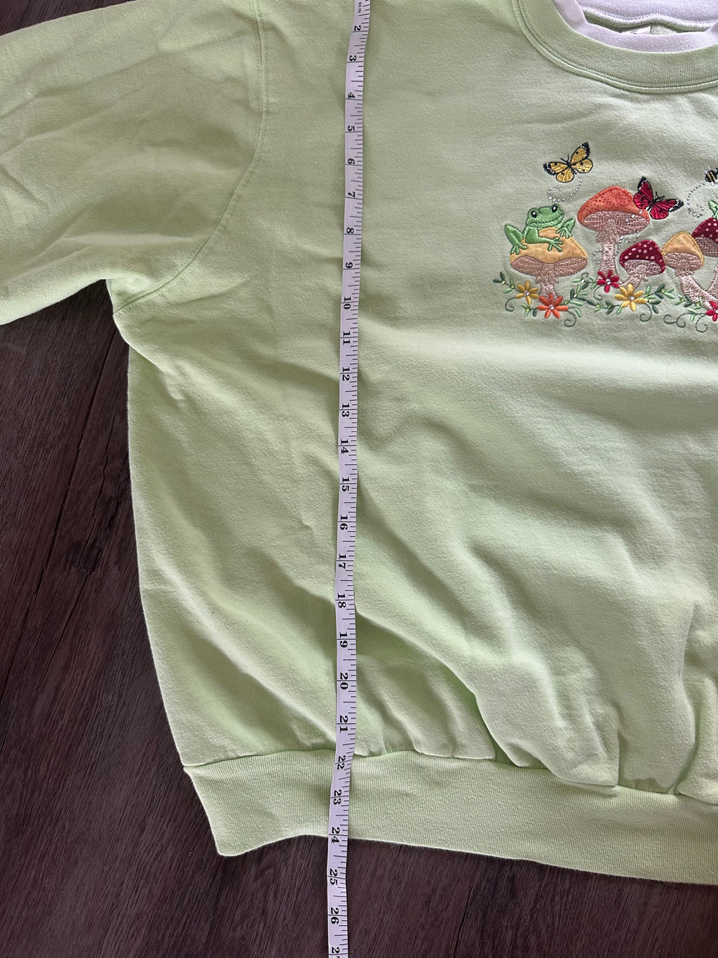 Green Butterfly Crewneck Sweatshirt