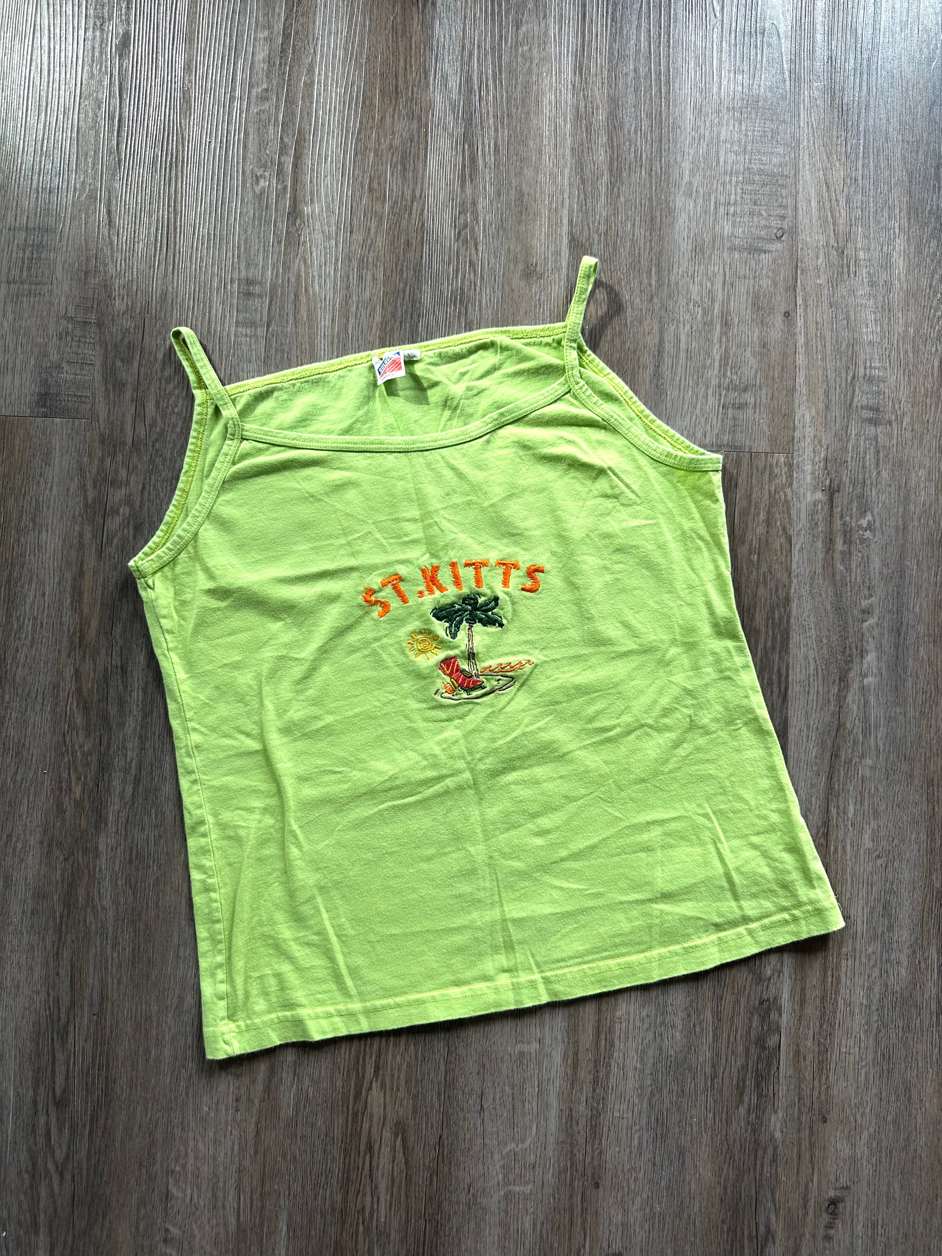St. Kitts Vintage Embroidered Tank Top