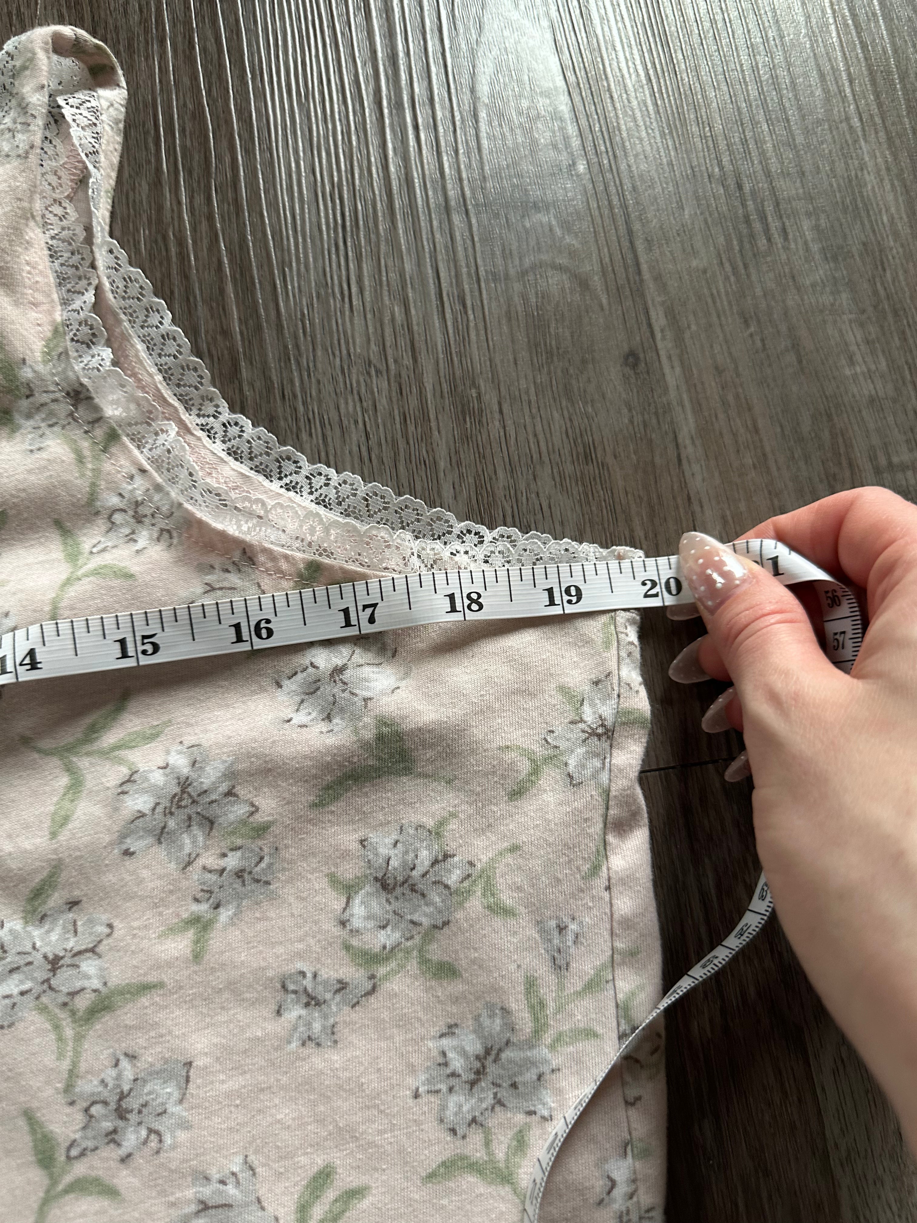 Vintage Pink Floral Tank Top