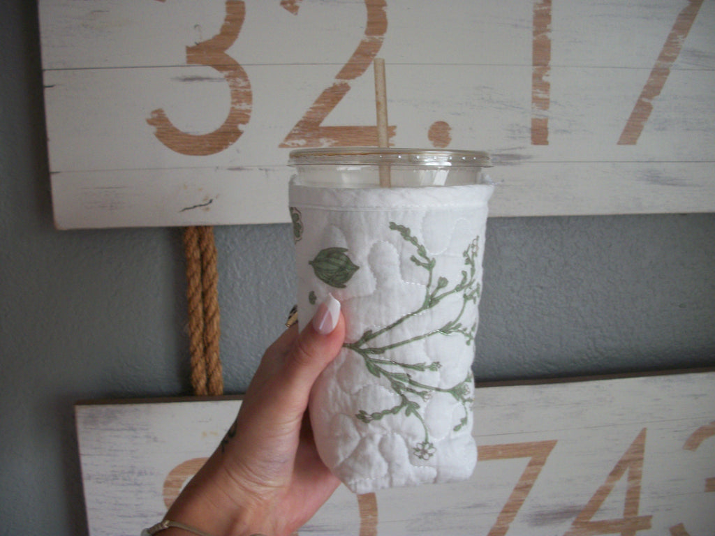 Handmade Quilted Coffee Coozie