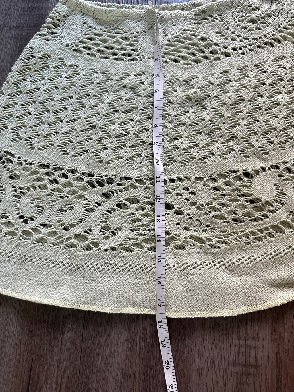 Light Green Crochet Poncho