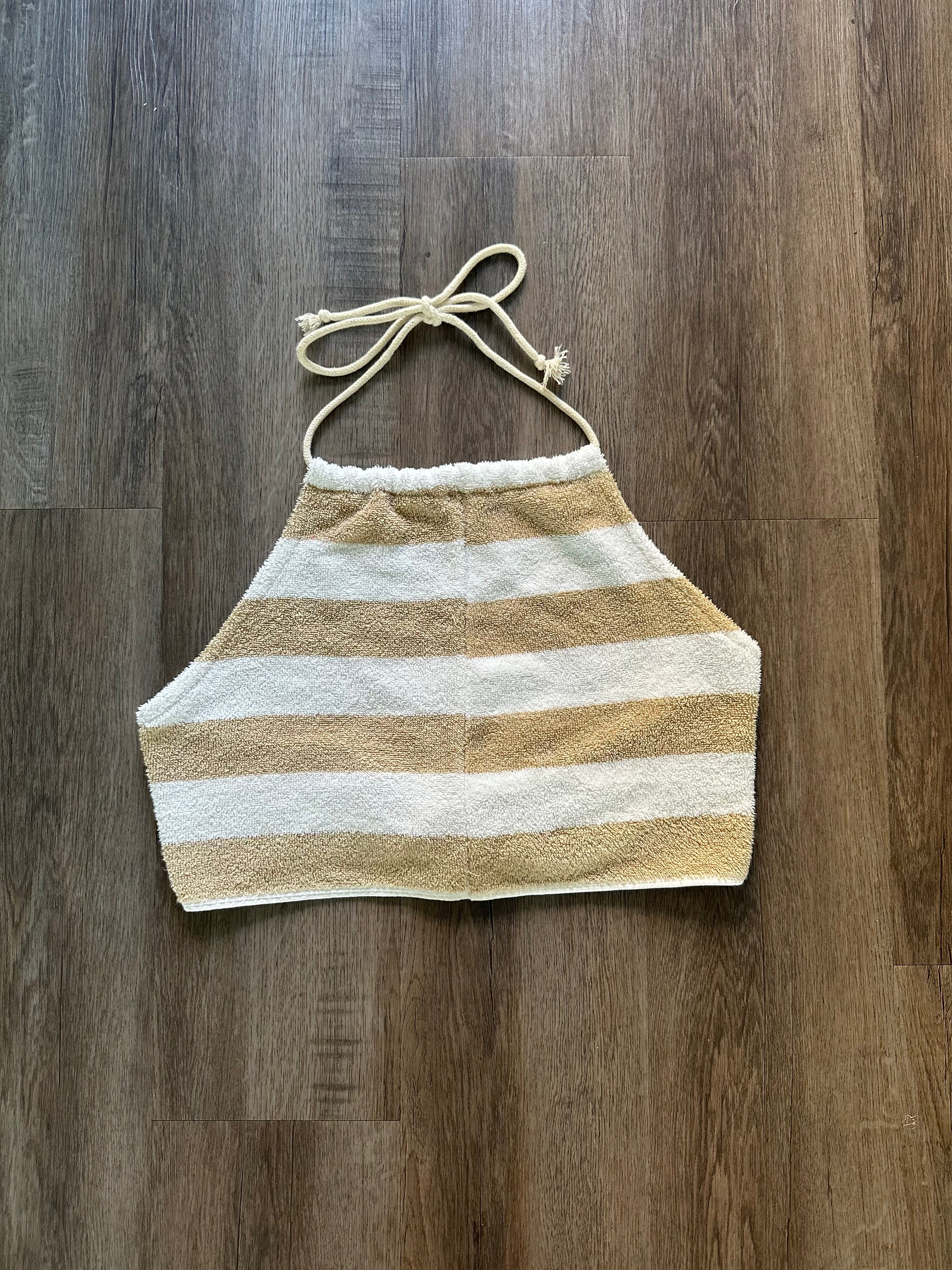 The Striped Towel Halter Top