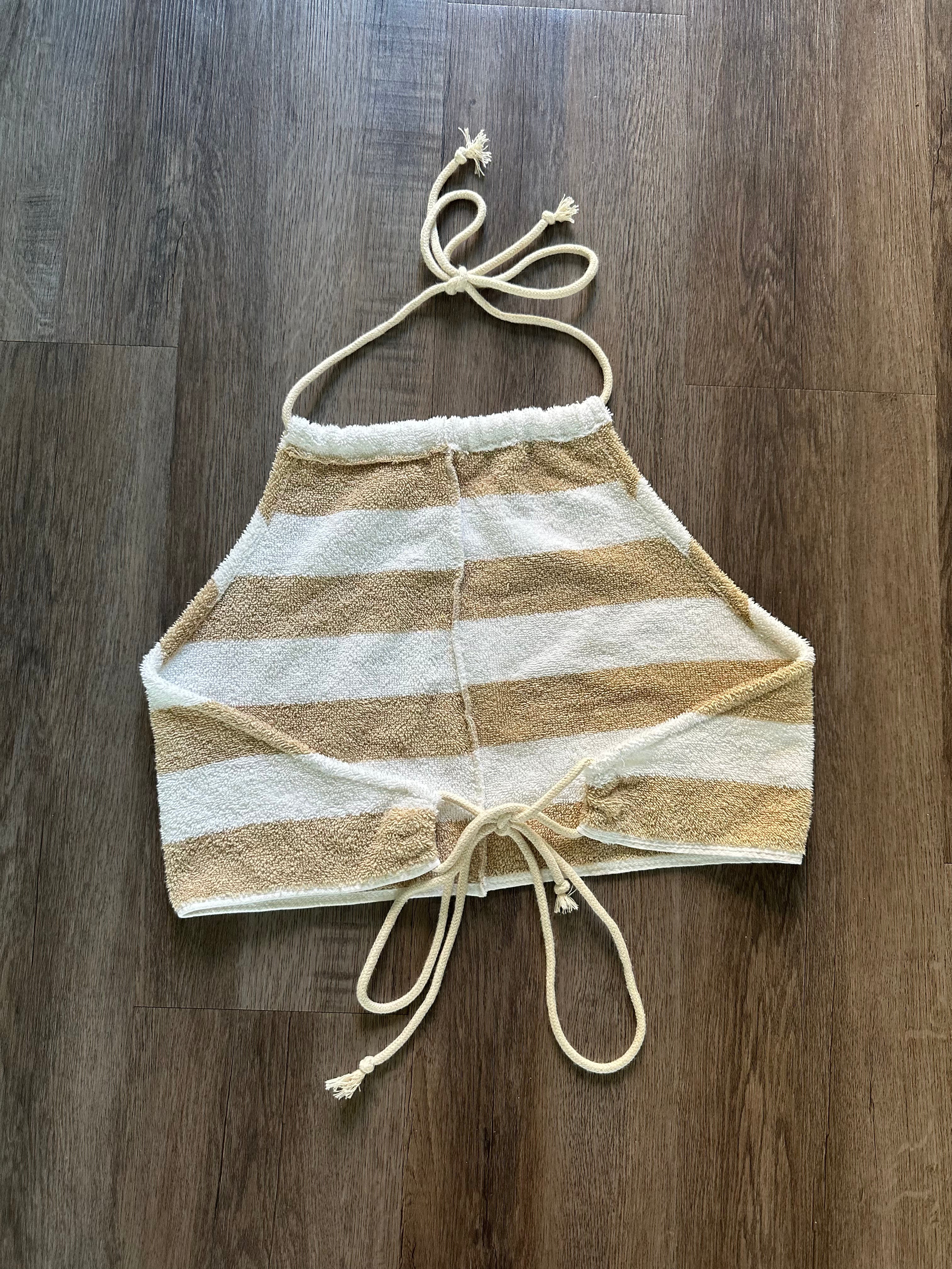 The Striped Towel Halter Top