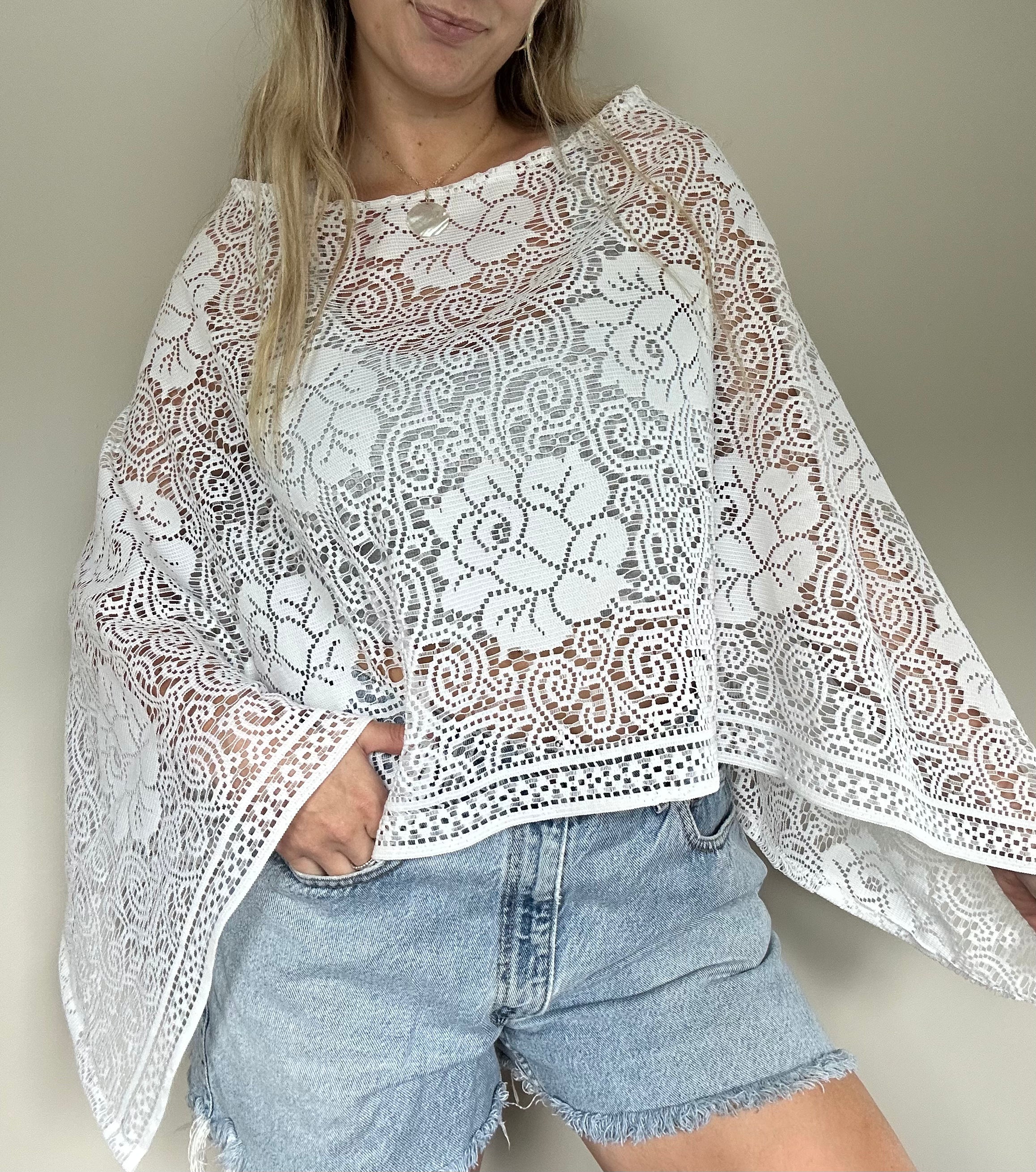 Handmade Lace Poncho