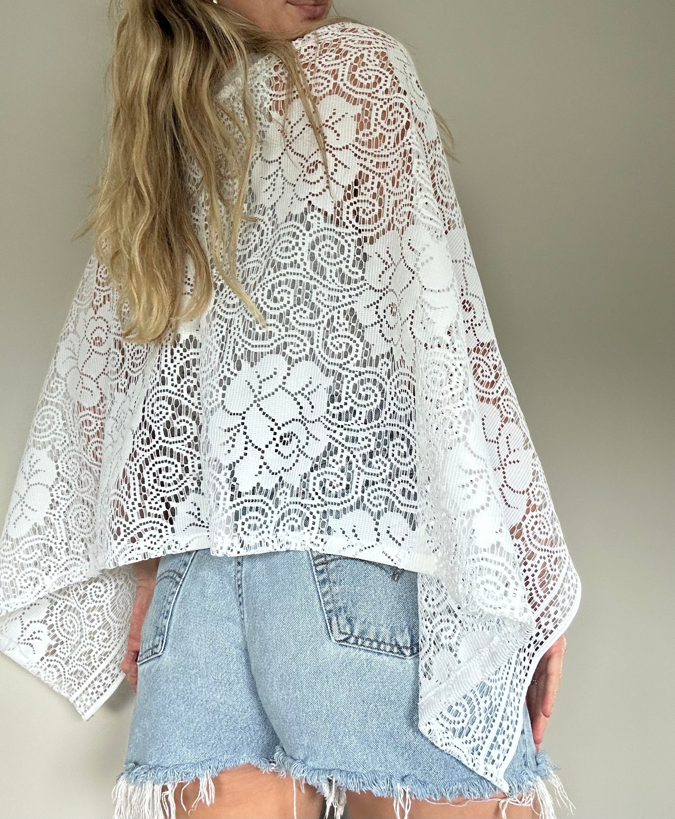 Handmade Lace Poncho