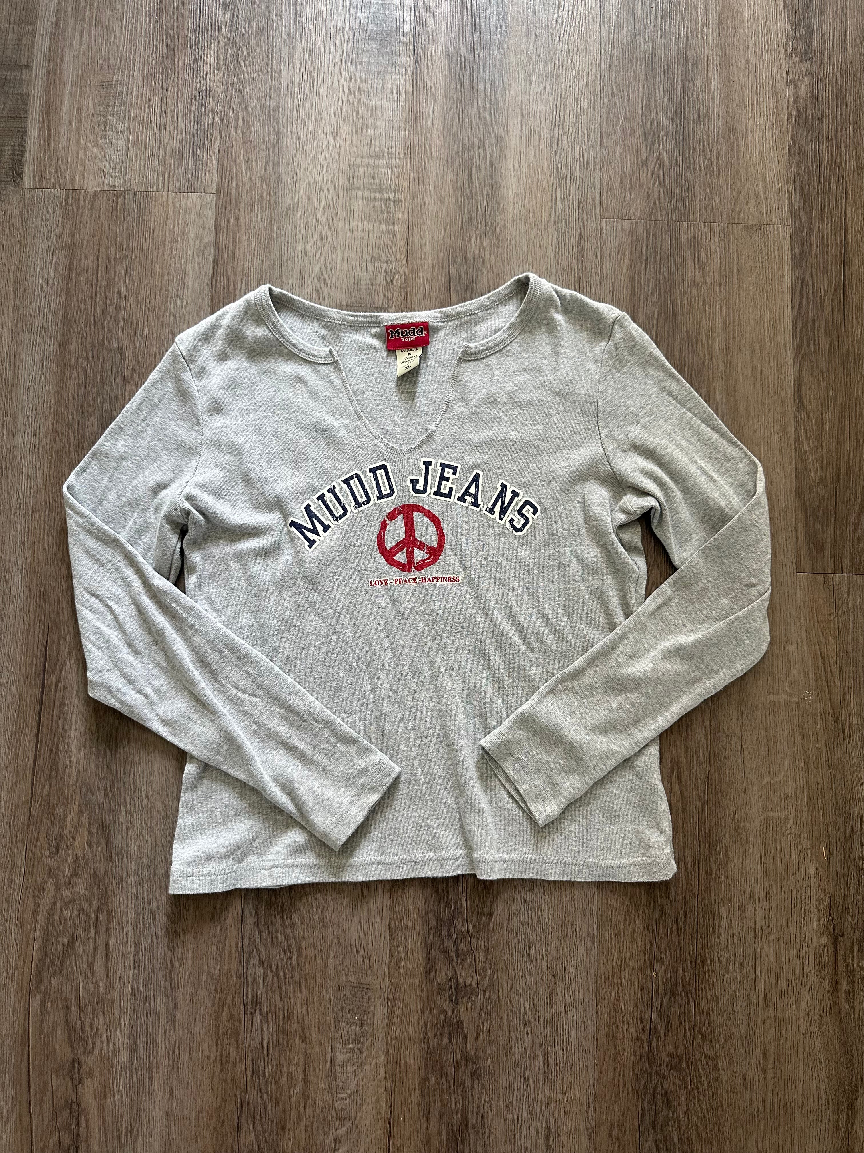 Y2K Mudd Jeans Long Sleeve Top