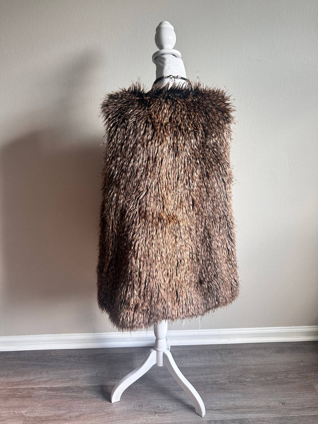 Brown Faux Fur Vest