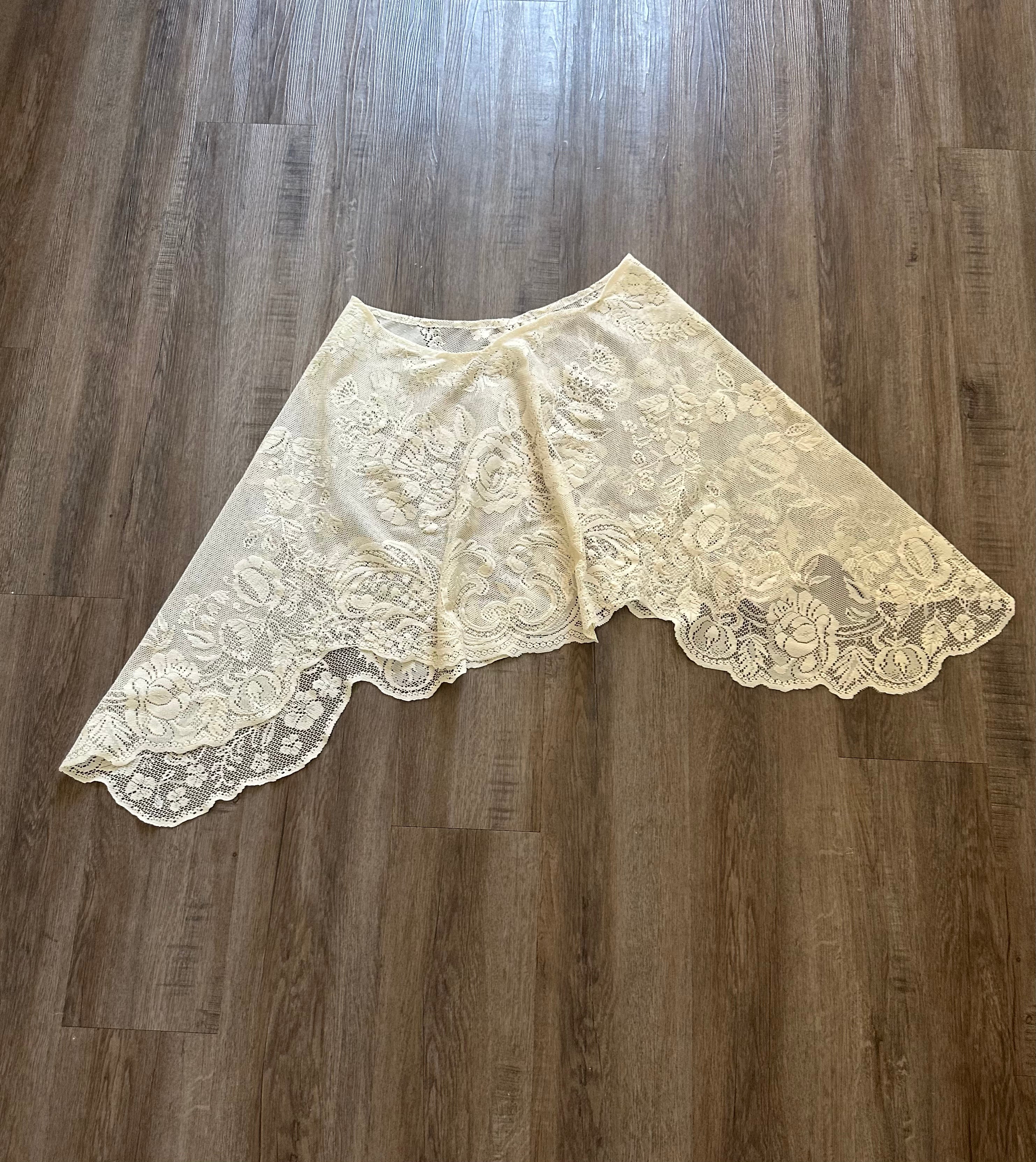 Handmade Lace Poncho