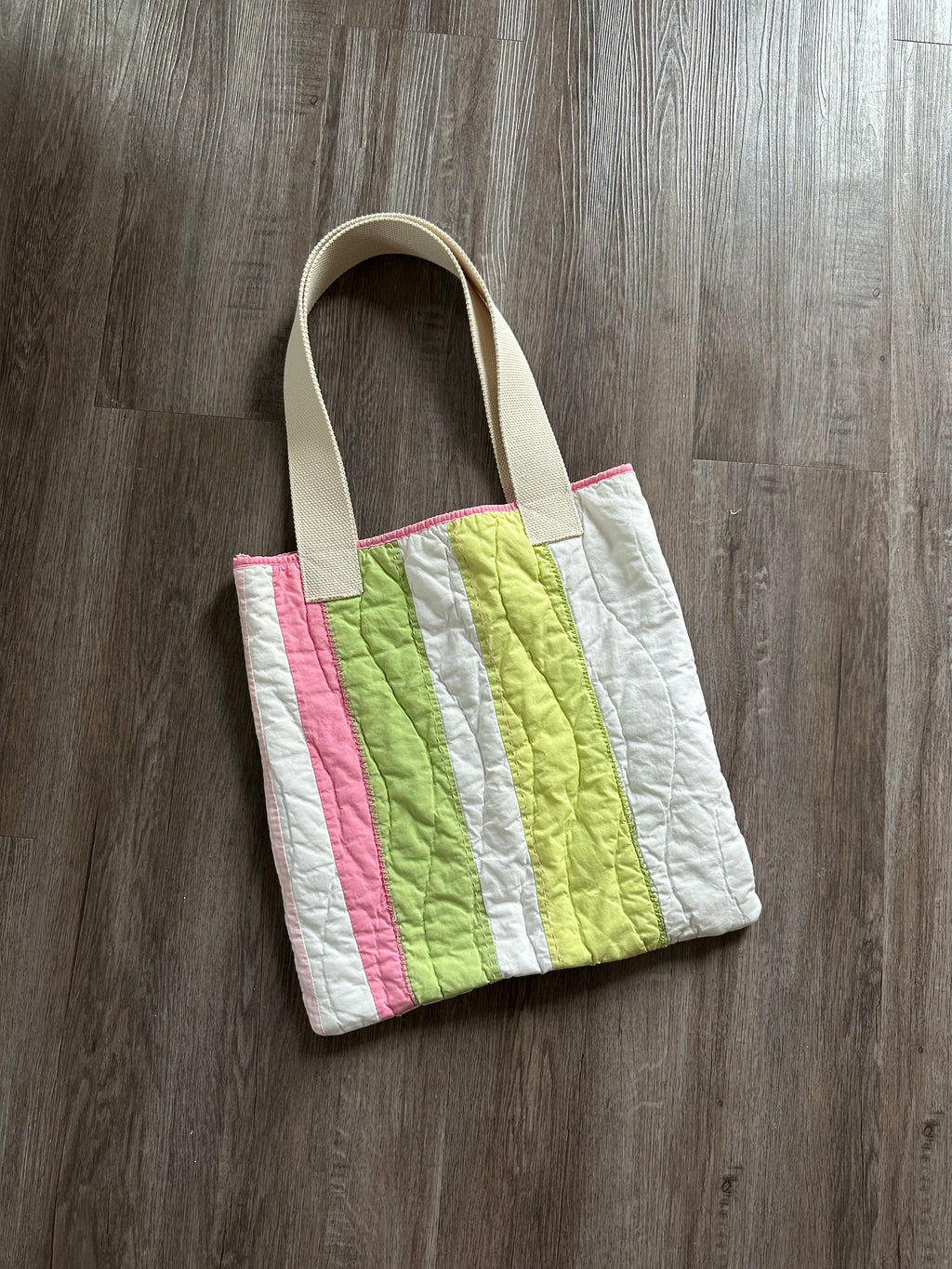 Quilted Handmade Tote Bag