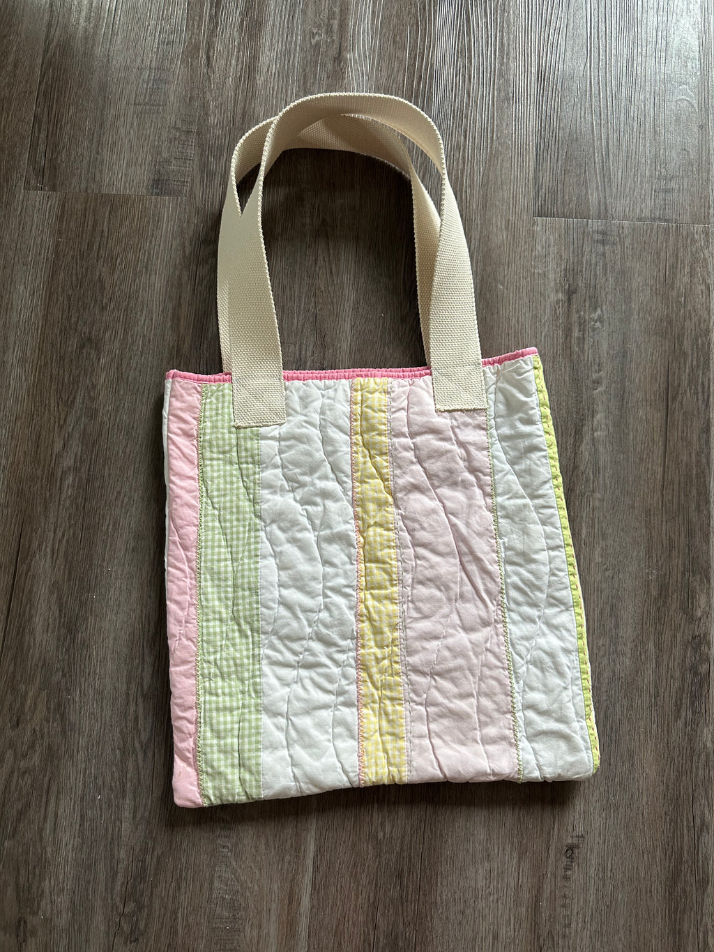 Quilted Handmade Tote Bag